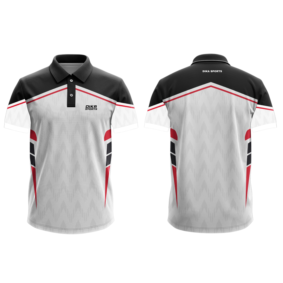 Dika Sports Cricket Jersey for Men | Breathable Cricket T-Shirt with Collar | Team Cricket Jersey | Quick Dry Sports Wear | No Name