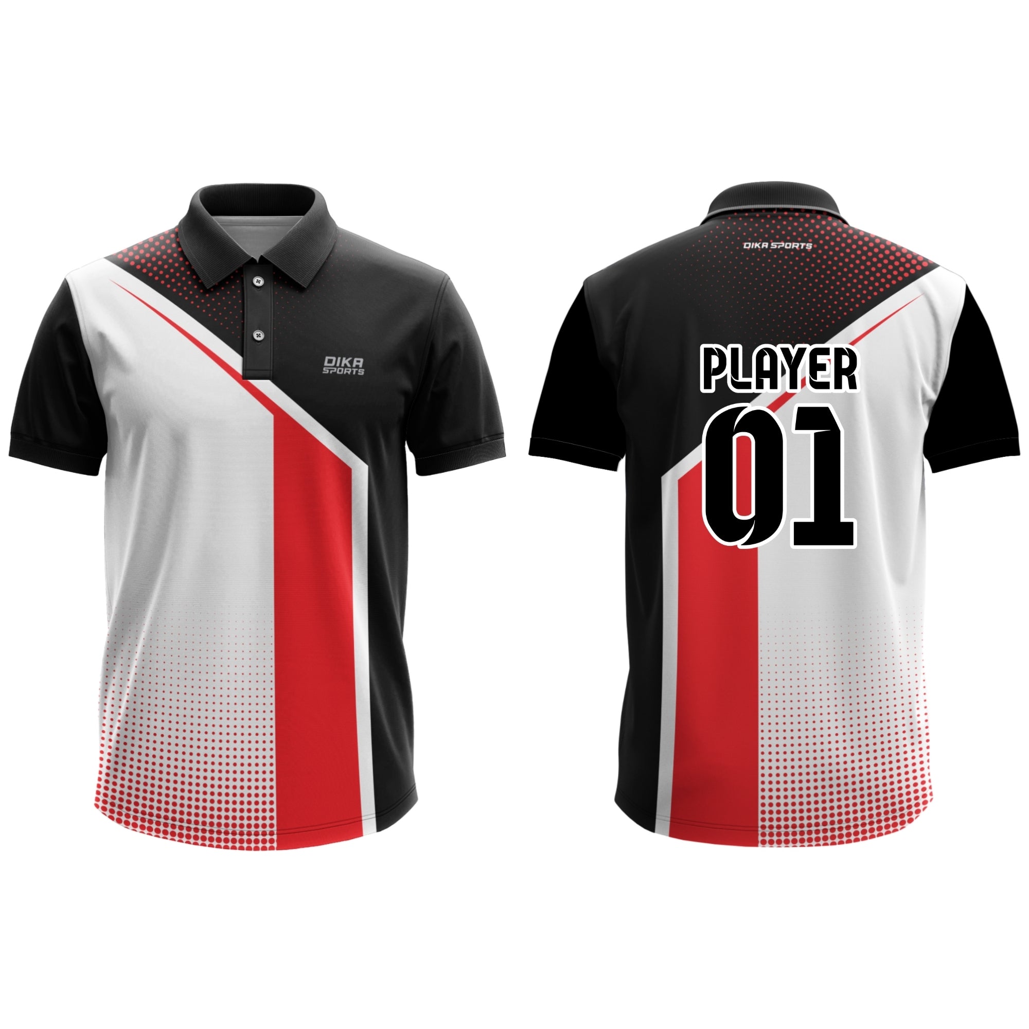Dika Sports jersey for men Men's cricket t-shirt indian jersey