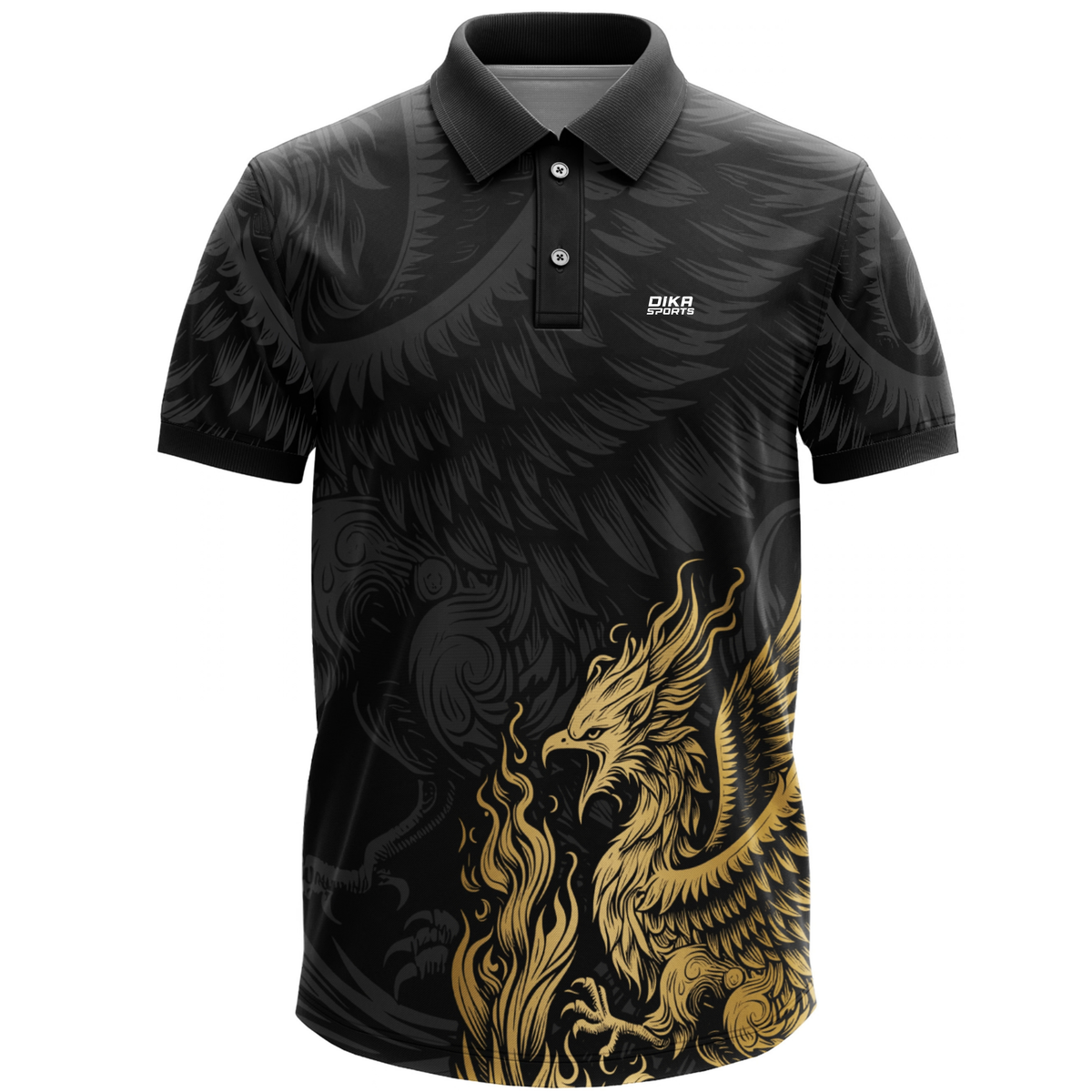 Dika Sports Kids Cricket Jersey | Custom Cricket Jersey | Cricket T-Shirt for Kids | Cricket Jersey with Collar | Quick Dry