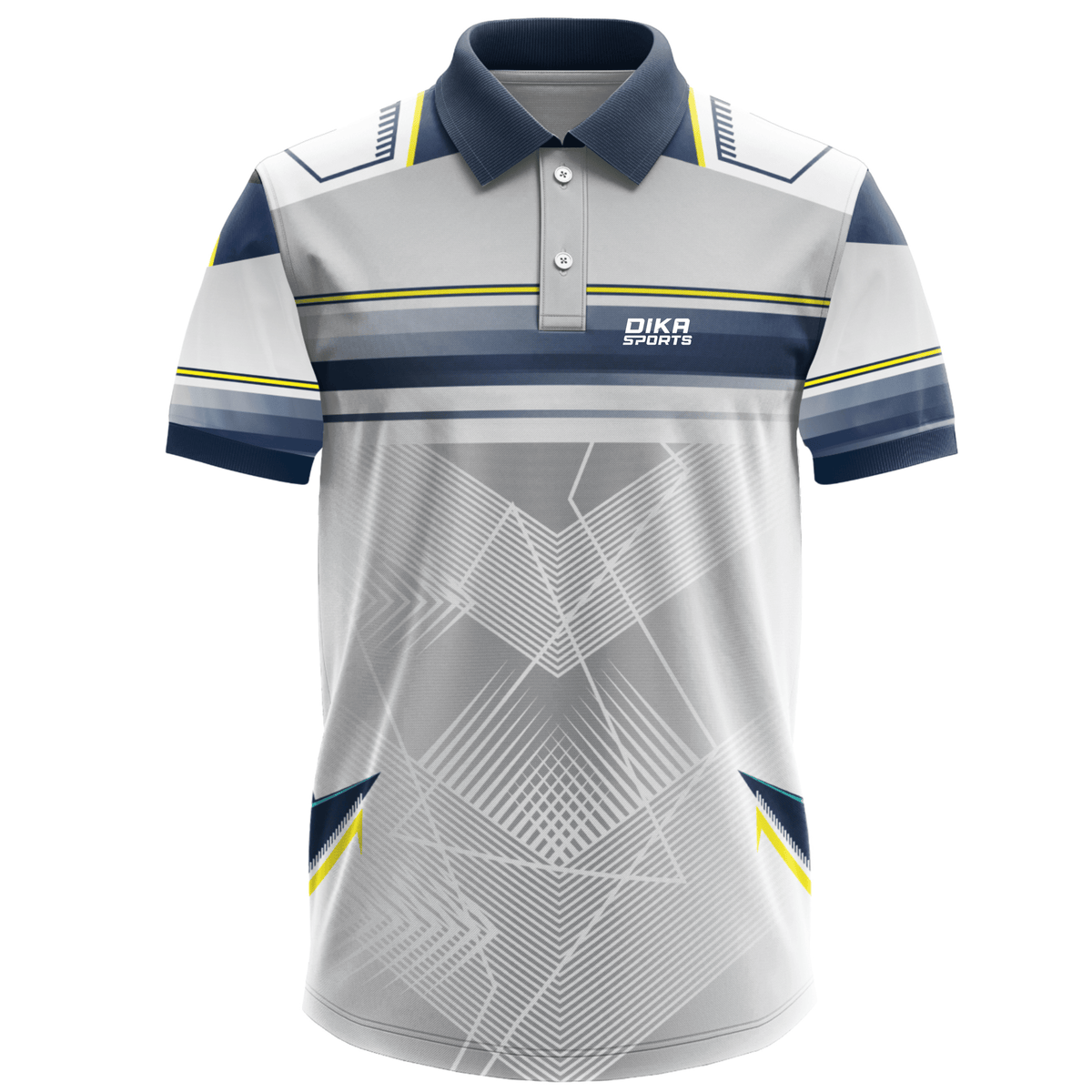 Stylish Cricket Polo Jersey for Men with Collar and Custom Team Printing