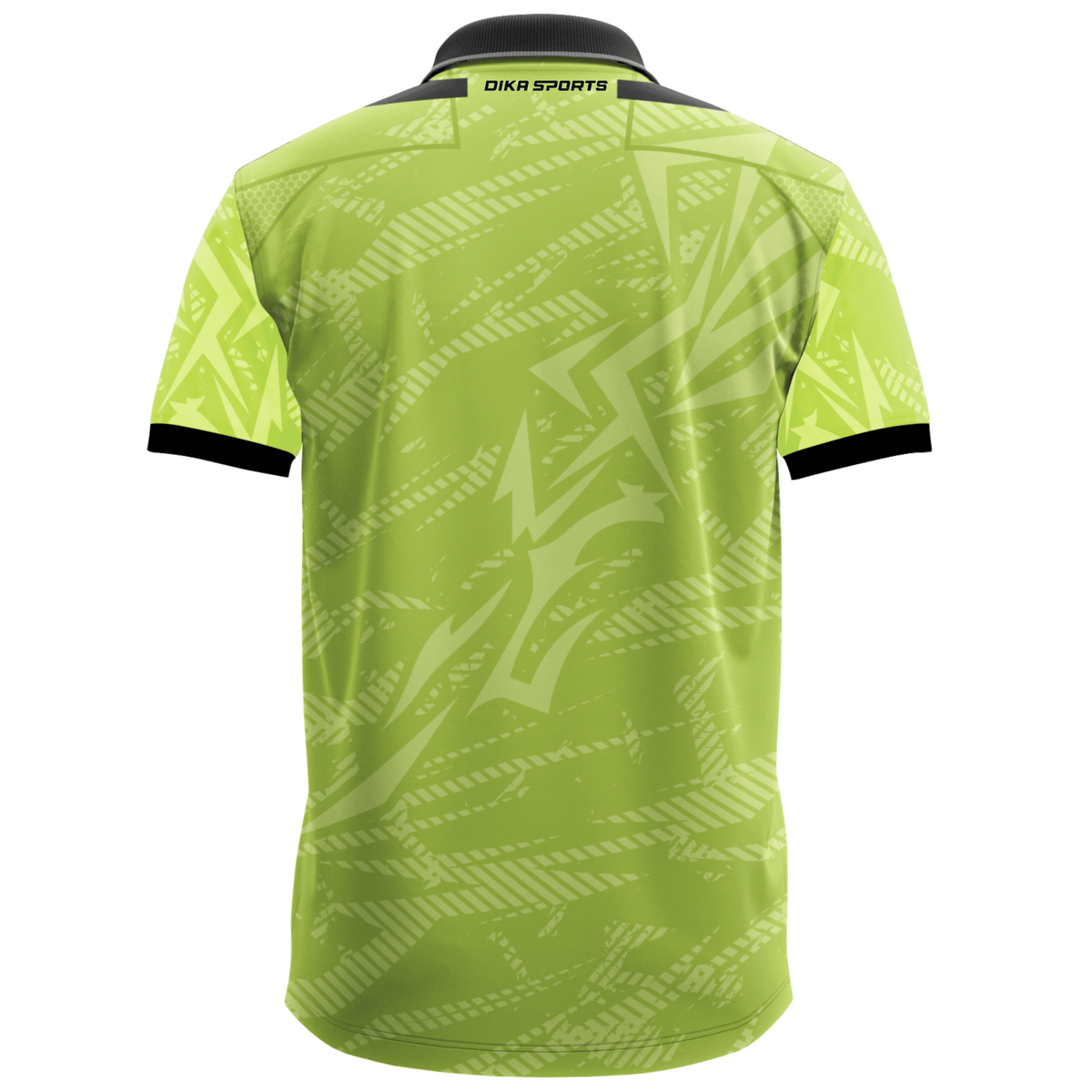 DIKA SPORTS Solid Printed Cricket Jersey – Non-Custom Polo Neck Jersey for Cricket Lovers and Active Players