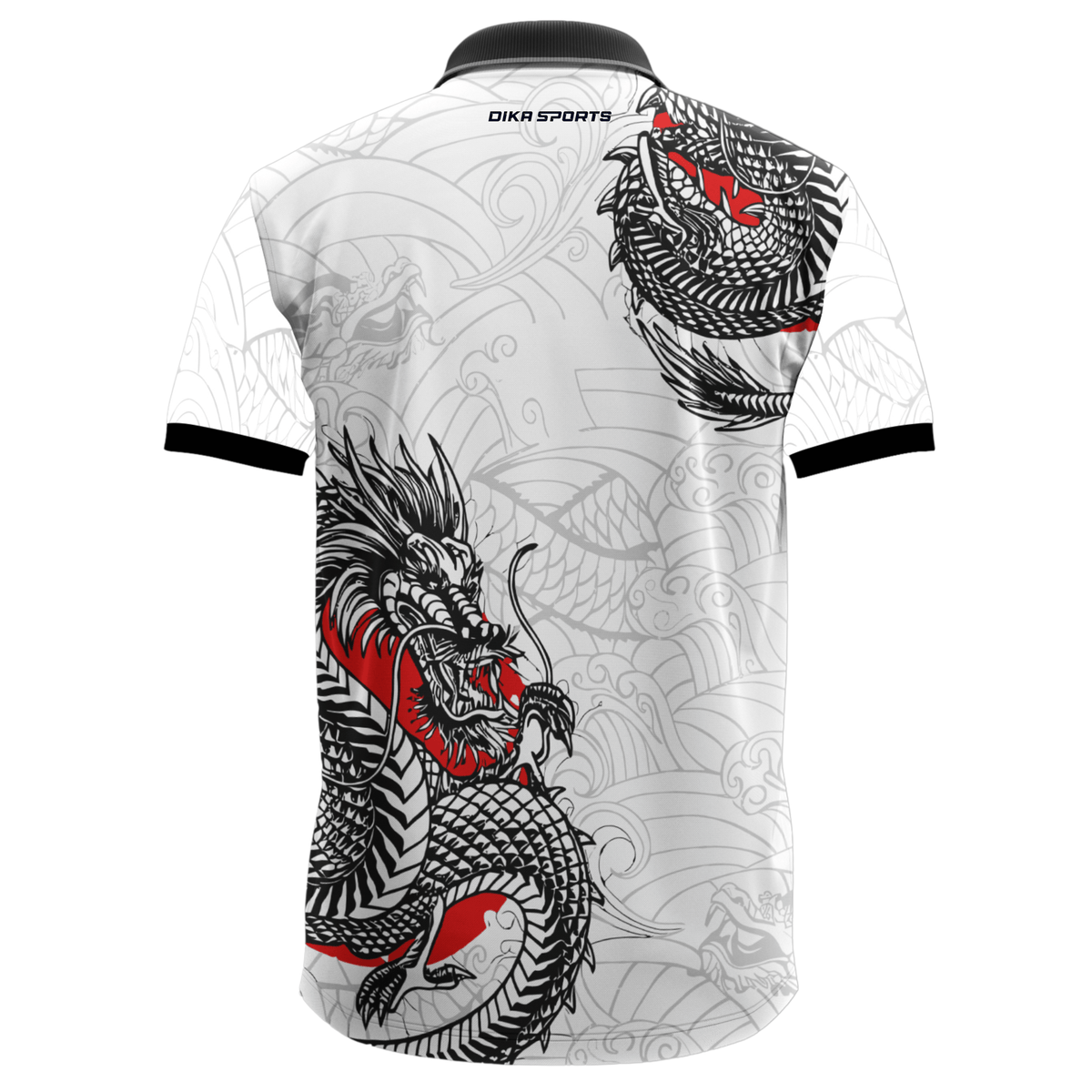 Cricket Fan Collar Neck Jersey for Men – Ready Made Printed Sportswear T-Shirt White Printed Jersey