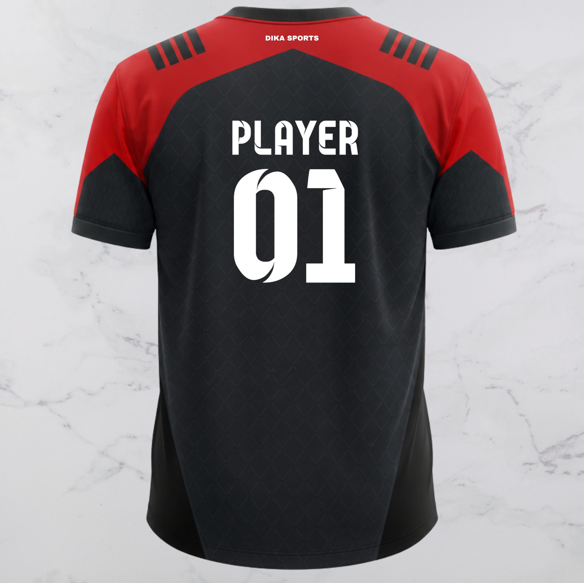DIKA SPORTS Round Neck Personalized Cricket Jersey | Custom Team Jersey | Cricket Jersey with Name & Logo