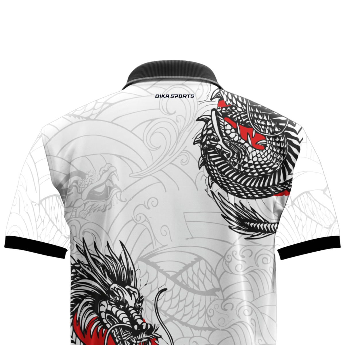 Cricket Fan Collar Neck Jersey for Men – Ready Made Printed Sportswear T-Shirt White Printed Jersey