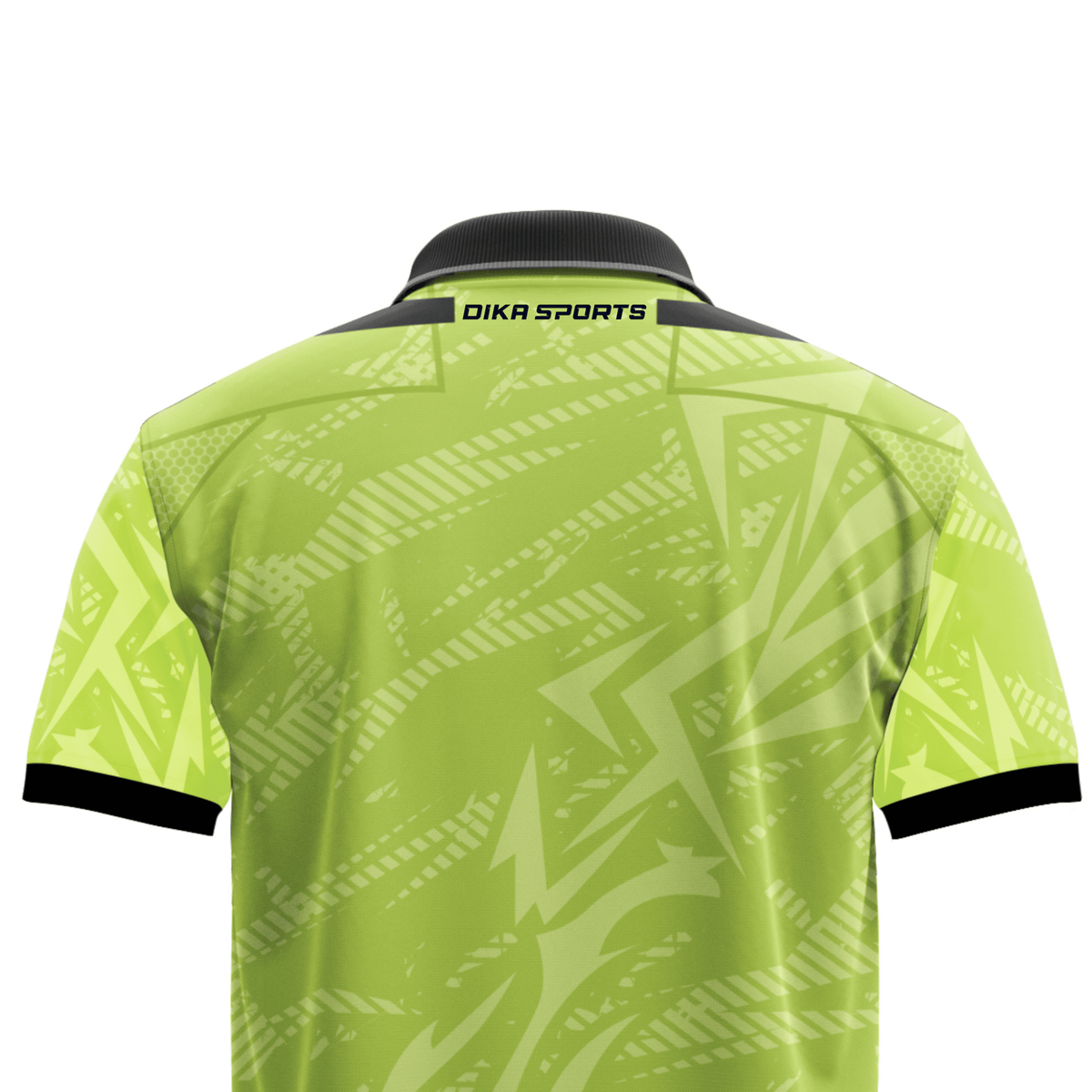 DIKA SPORTS Solid Printed Cricket Jersey – Non-Custom Polo Neck Jersey for Cricket Lovers and Active Players