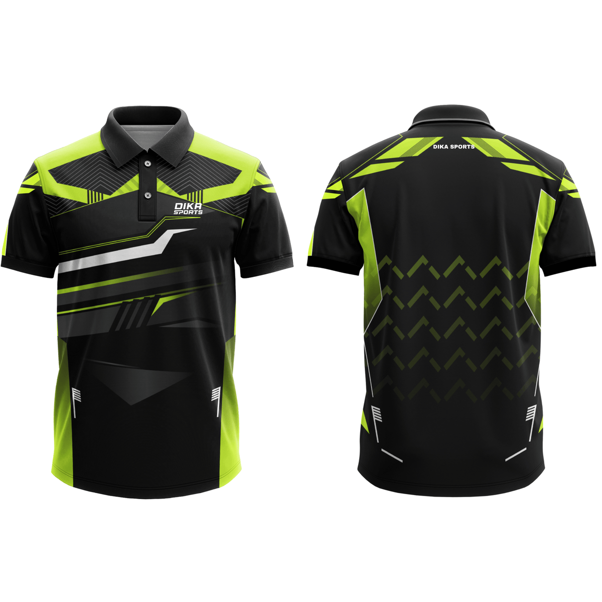 DIKA SPORTS Short Sleeve Collar Neck Cricket Jersey for Men – Lightweight Ready Made Match Wear