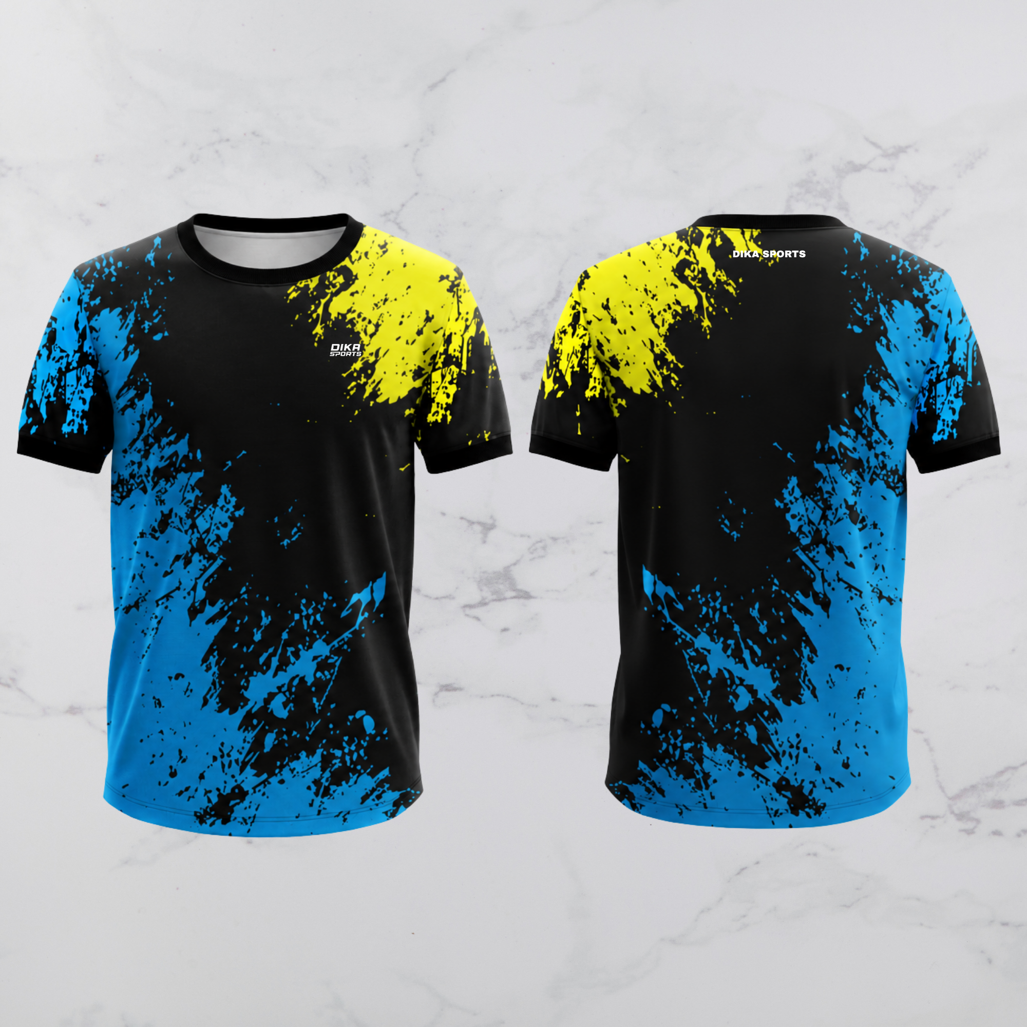 Dika Sports Quick Dry Cricket T-Shirt Round Neck Breathable Sports Jersey for Adults