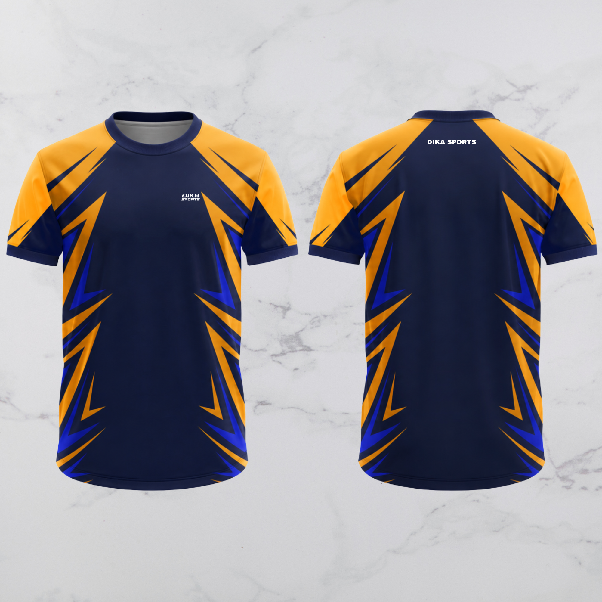 DIKA SPORTS Men's Sports T-Shirt Round Neck Cricket Jersey Breathable | Sports Wear for Men | Cricket Jersey | Sport Jersey