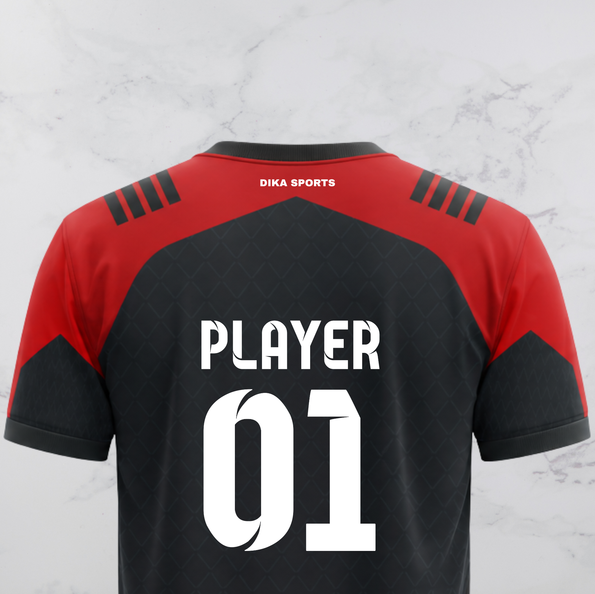 DIKA SPORTS Round Neck Personalized Cricket Jersey | Custom Team Jersey | Cricket Jersey with Name & Logo
