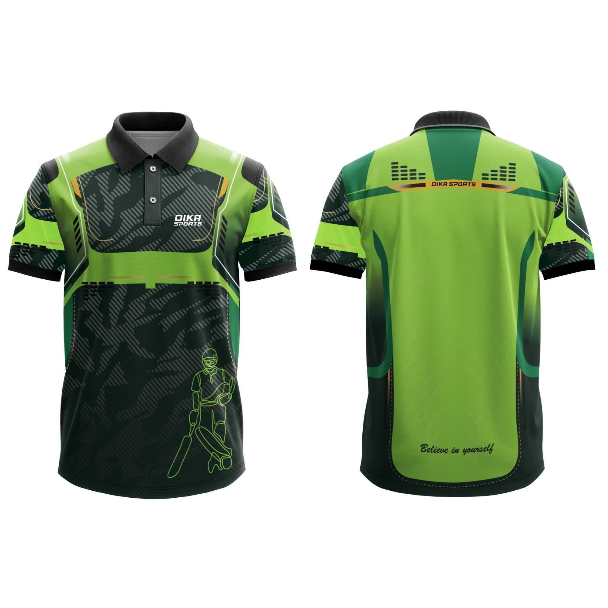 Dika Sports Custom Soccer Jersey Style Cricket Jersey for Fans