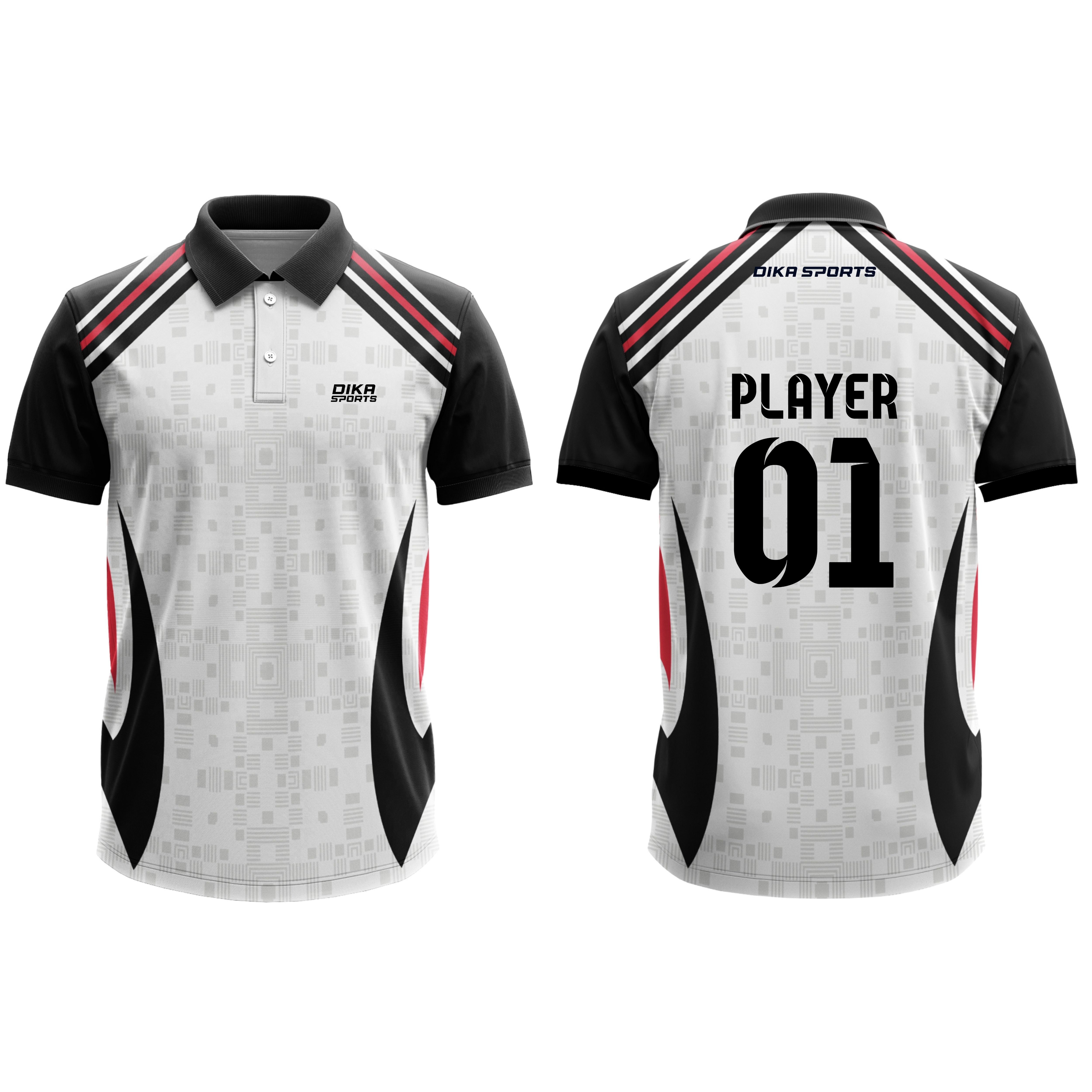 DIKA SPORTS Cricket Jersey Replica Authentic Look Match Wear