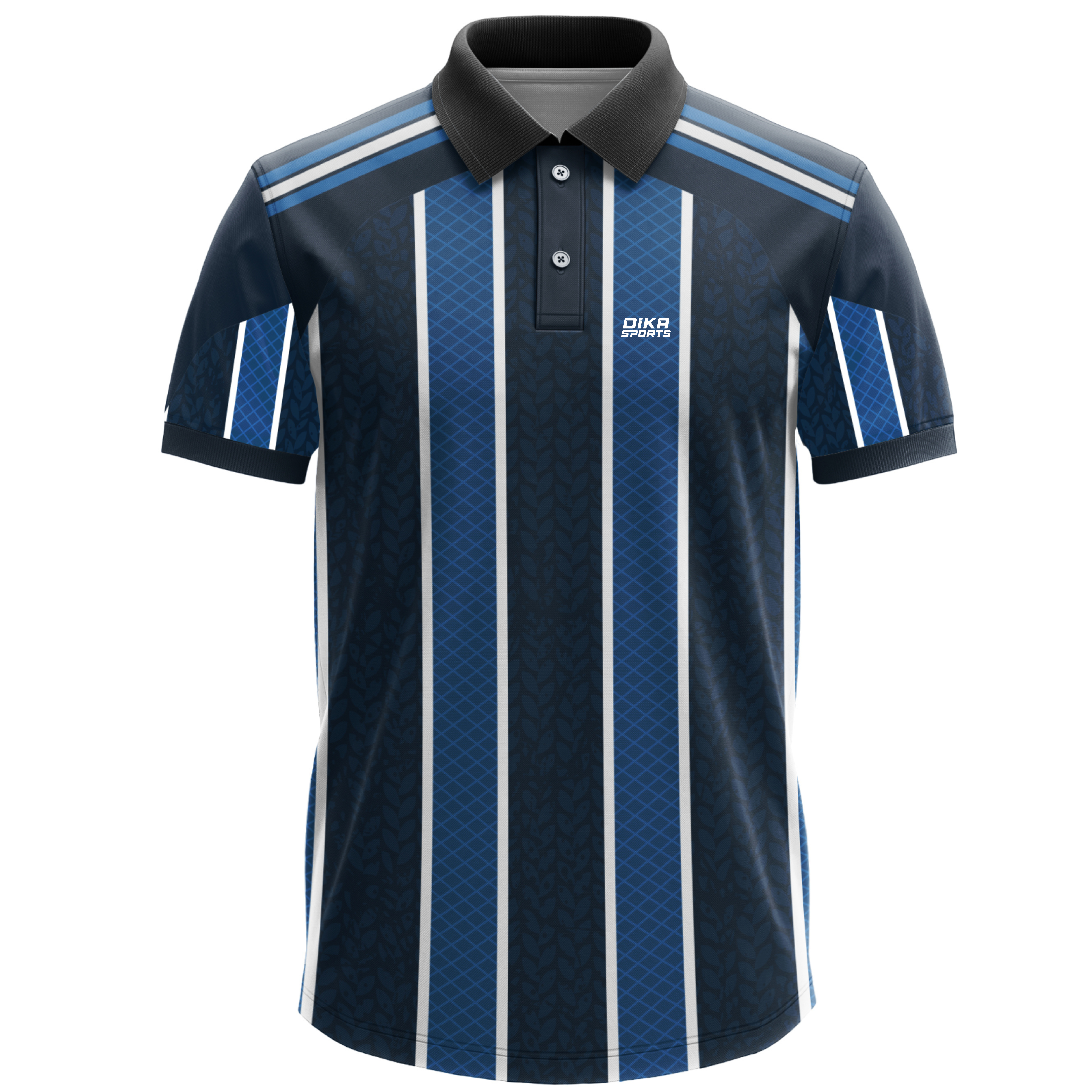 DIKA SPORTS Cricket T-Shirt for Adults, Stylish Quick-Dry Cricket Jersey with Collar, Breathable UV Protection Fabric