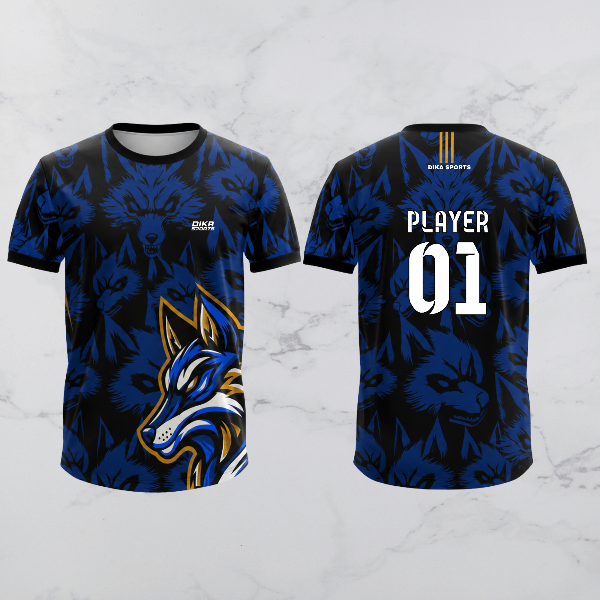 Dika Sports Cricket Jersey Premium Quality | Personalized Custom Cricket Jersey with Team Logo