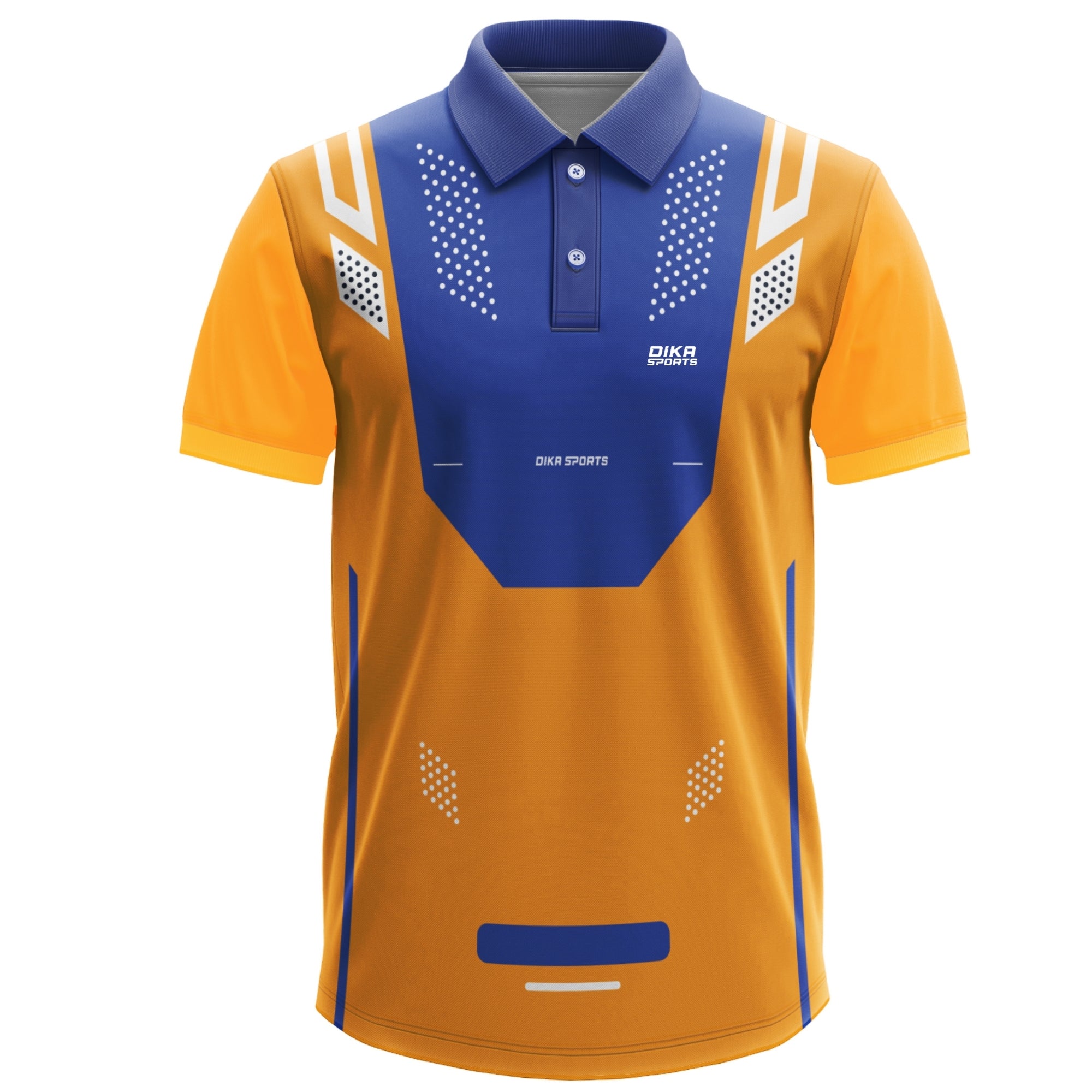 Dika Sports Cricket Jersey with Collar  Custom Name and Number Jersey Design