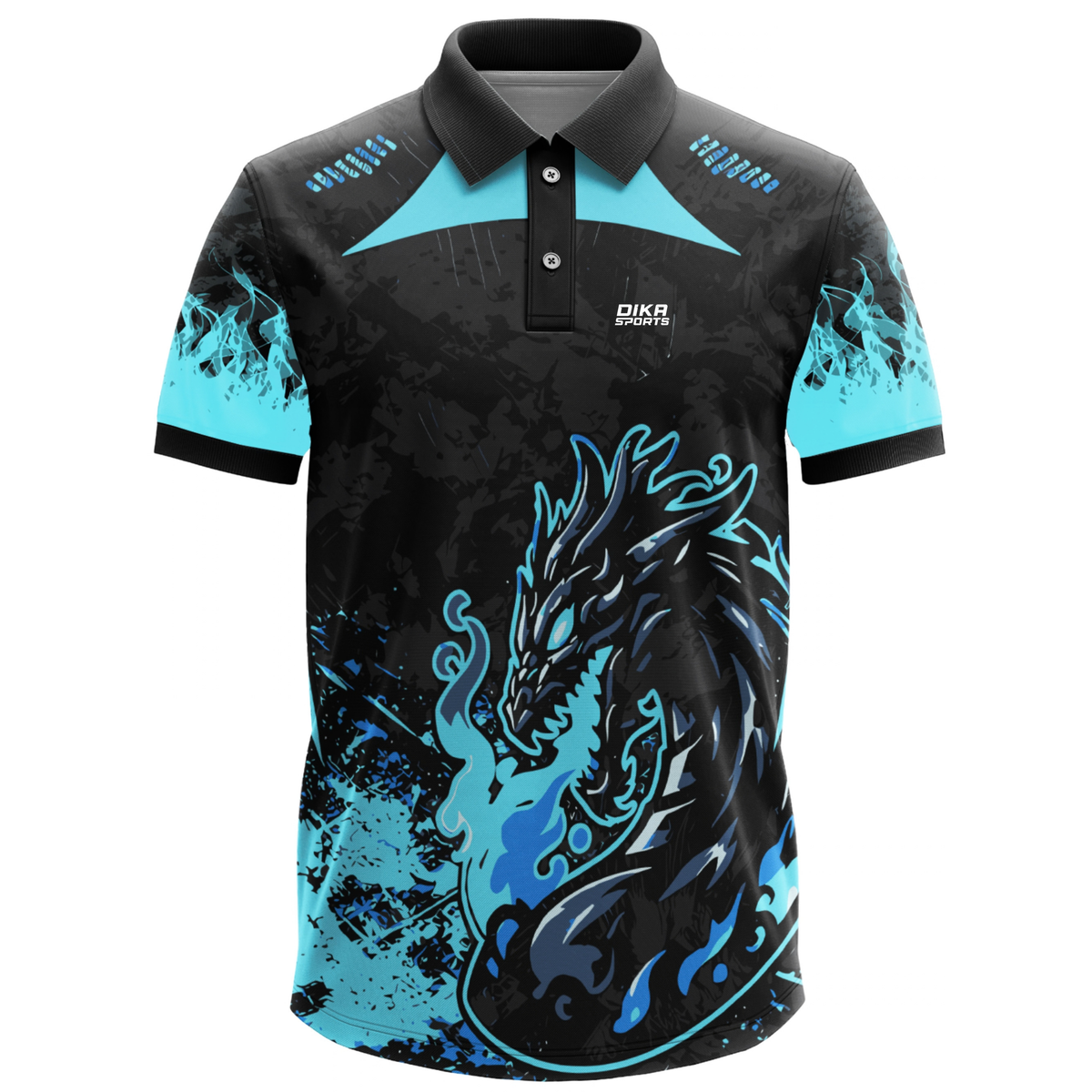 Dika Sports Custom Cricket Jersey for Men | Name Number & Logo Printed Jersey | Breathable Personalized Team Cricket Jersey