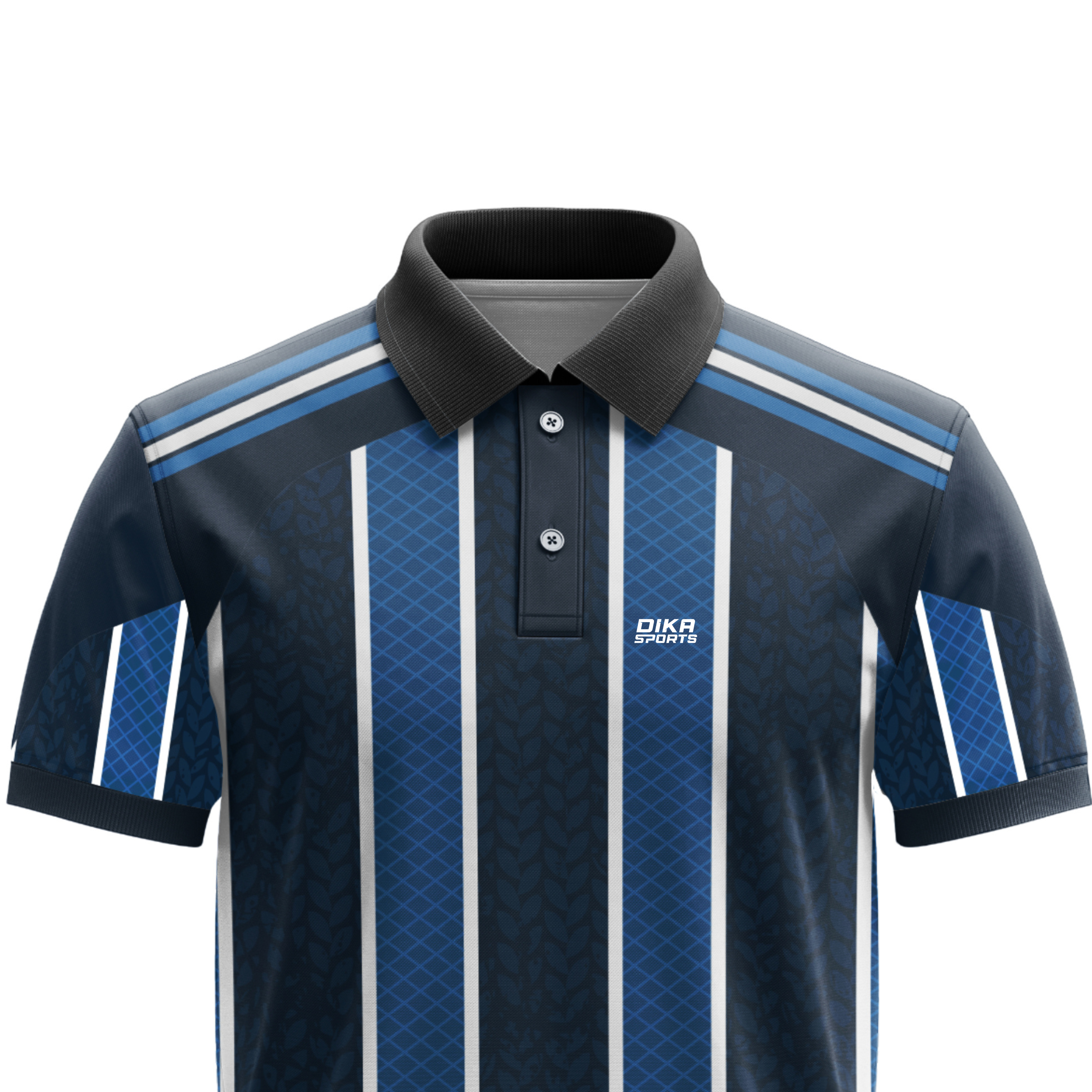 DIKA SPORTS Cricket T-Shirt for Adults, Stylish Quick-Dry Cricket Jersey with Collar, Breathable UV Protection Fabric