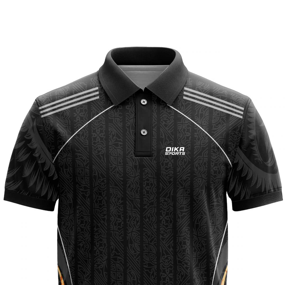 Dika Sports Cricket Jersey Large Size | Custom Team Jersey | Men's Cricket T-Shirt with Collar | Moisture Wicking Sportswear