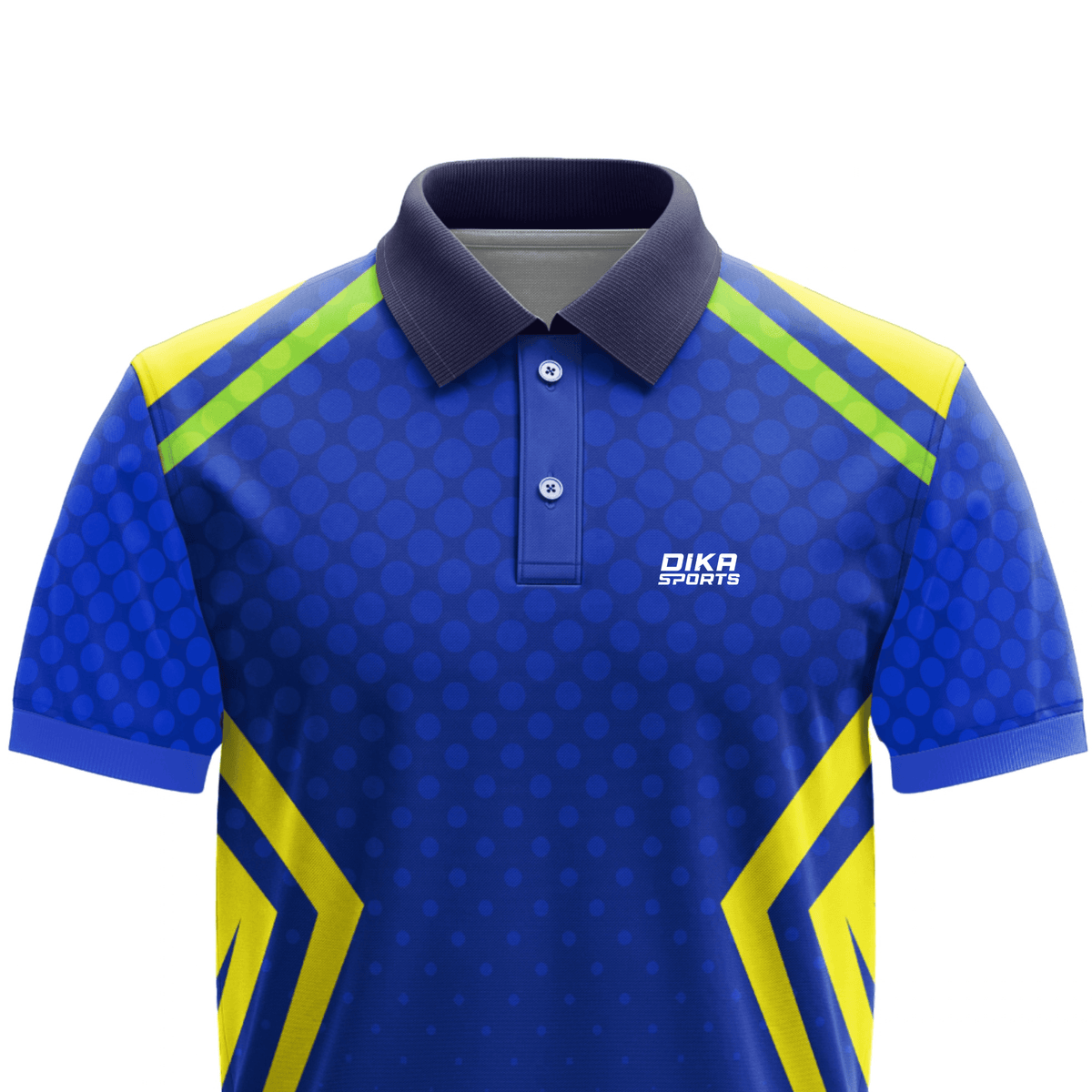 Dika Sports Custom Cricket T-Shirt for Adults | Collar Neck Cricket Jersey | Cricket Jersey with Name | Quick-Dry Breathable Sports Shirt