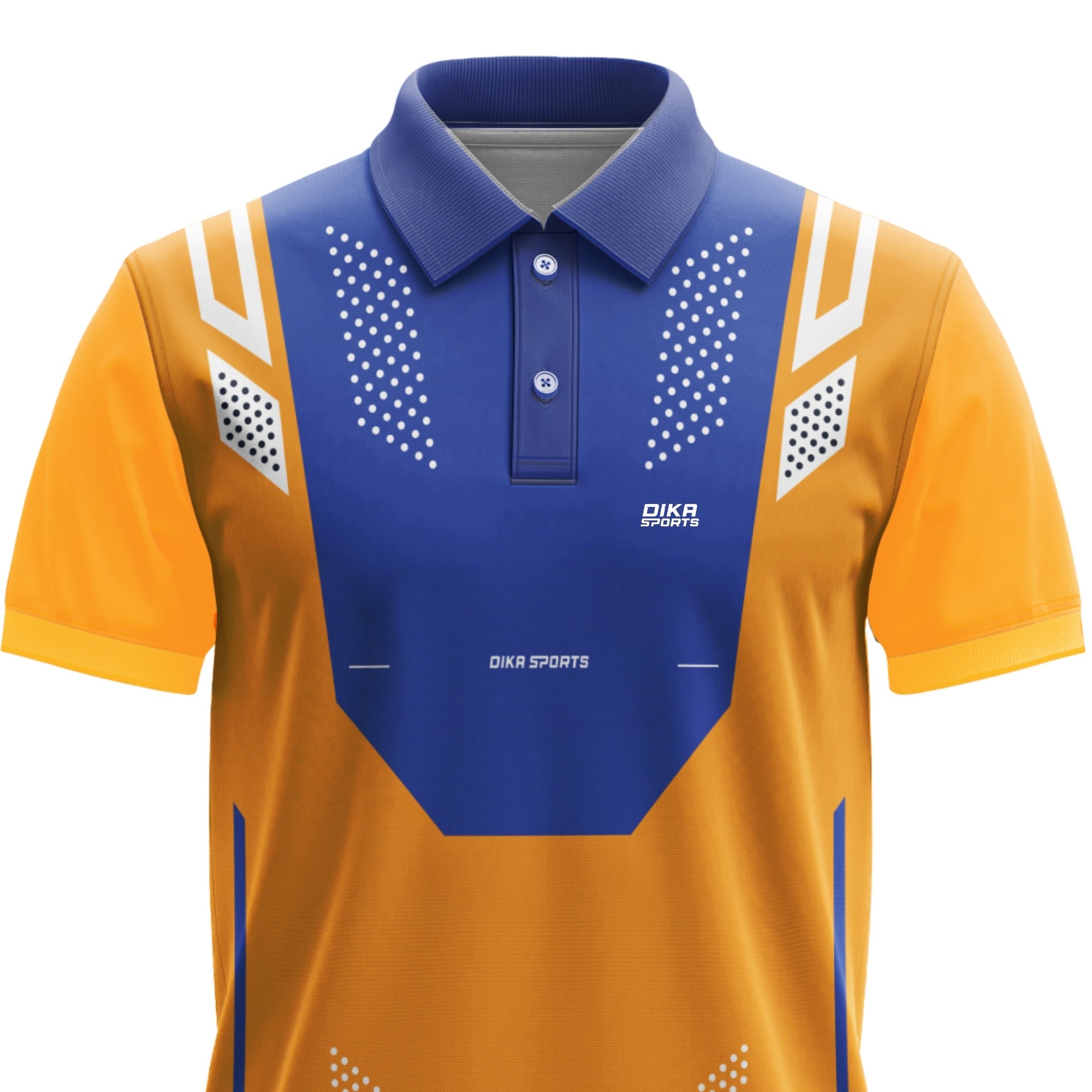 Dika Sports Cricket Jersey with Collar  Custom Name and Number Jersey Design