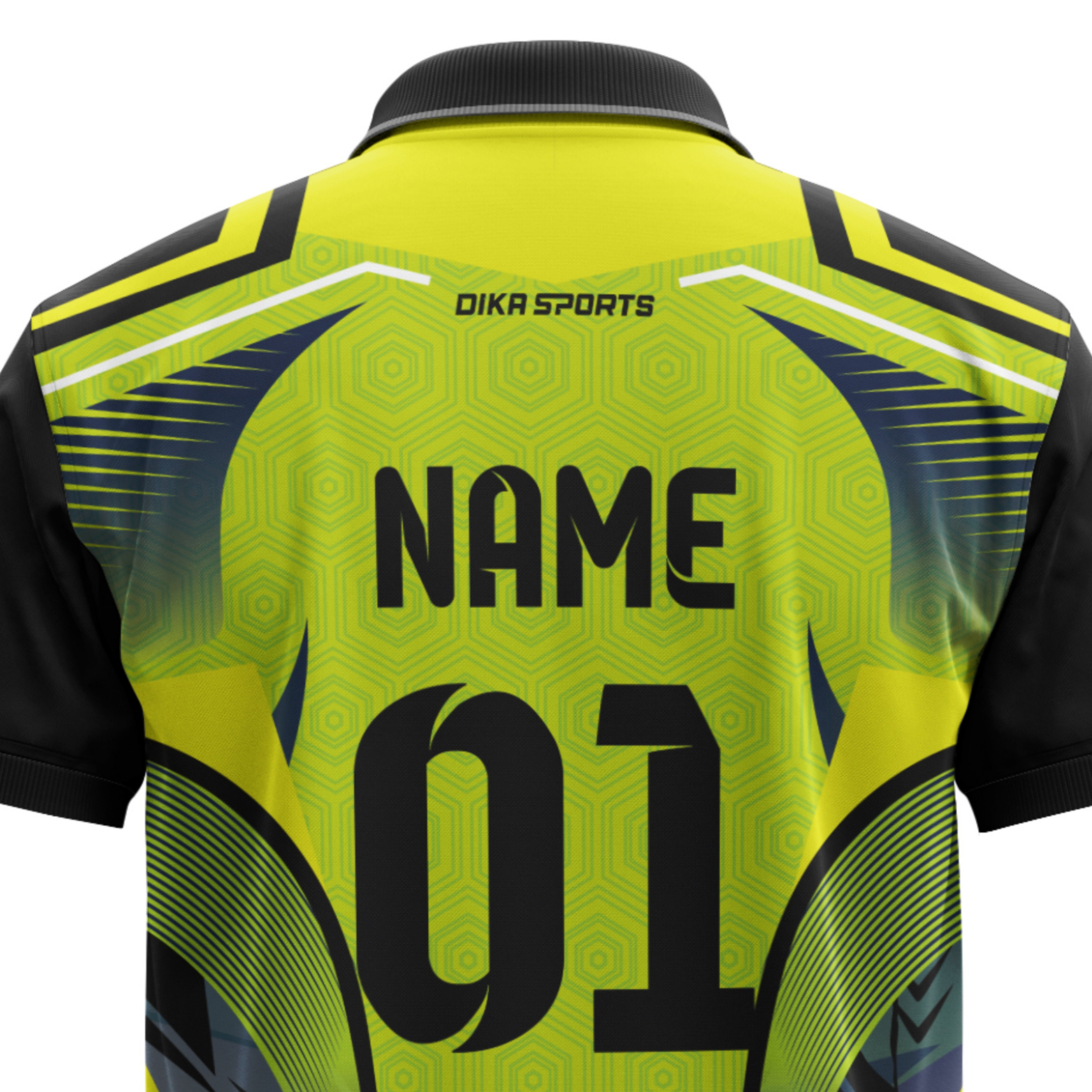 Cricket Customised Name Jersey Tshirt Neon Green