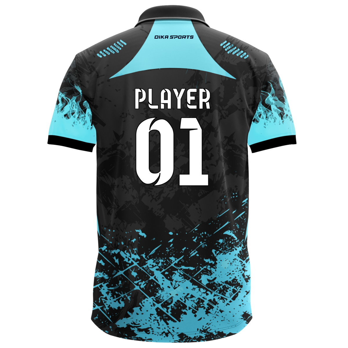 Dika Sports Custom Cricket Jersey for Men | Name Number & Logo Printed Jersey | Breathable Personalized Team Cricket Jersey