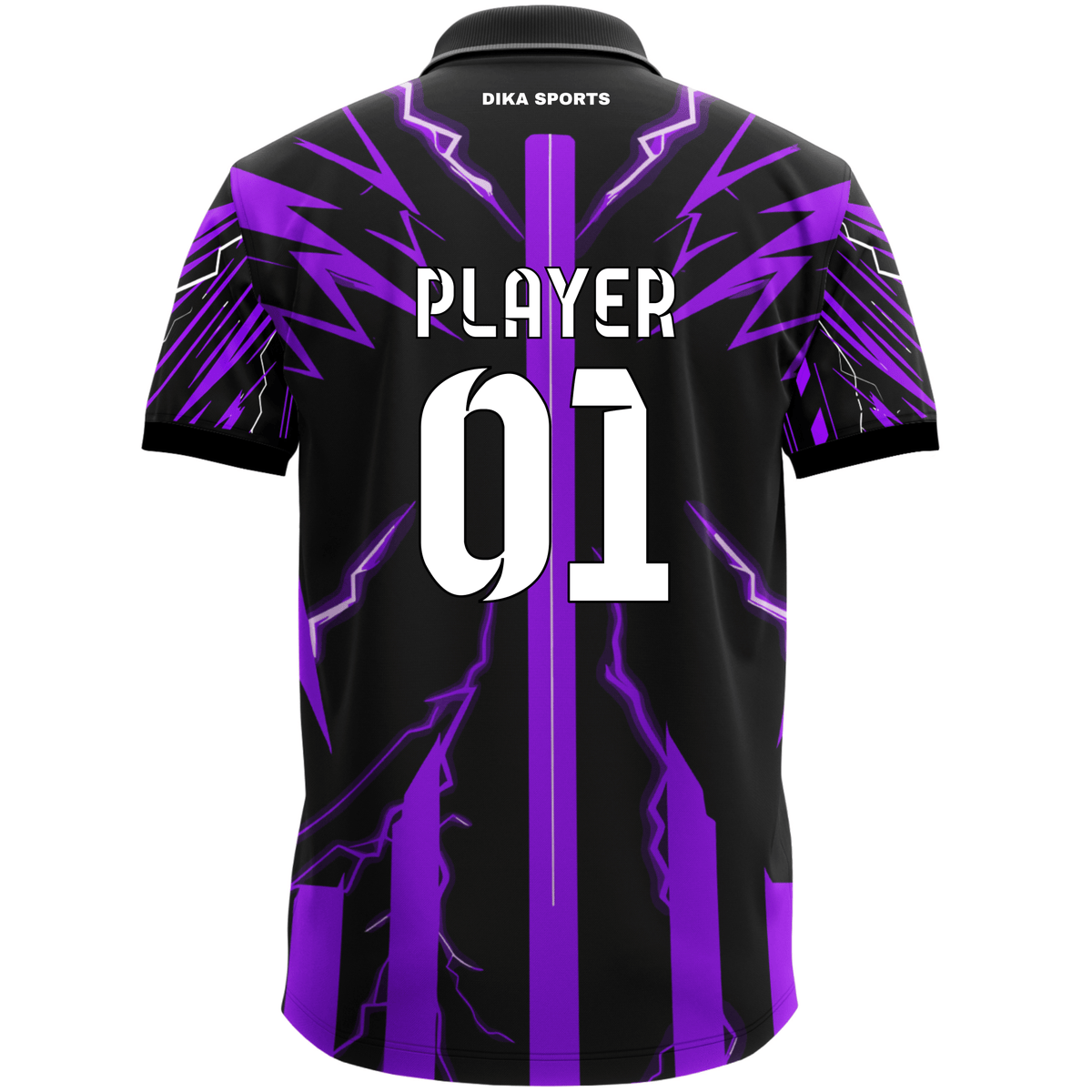 DIKA SPORTS Cricket Team Jersey with quick dry technology – Custom Polo Neck Design Dragon Solid Print