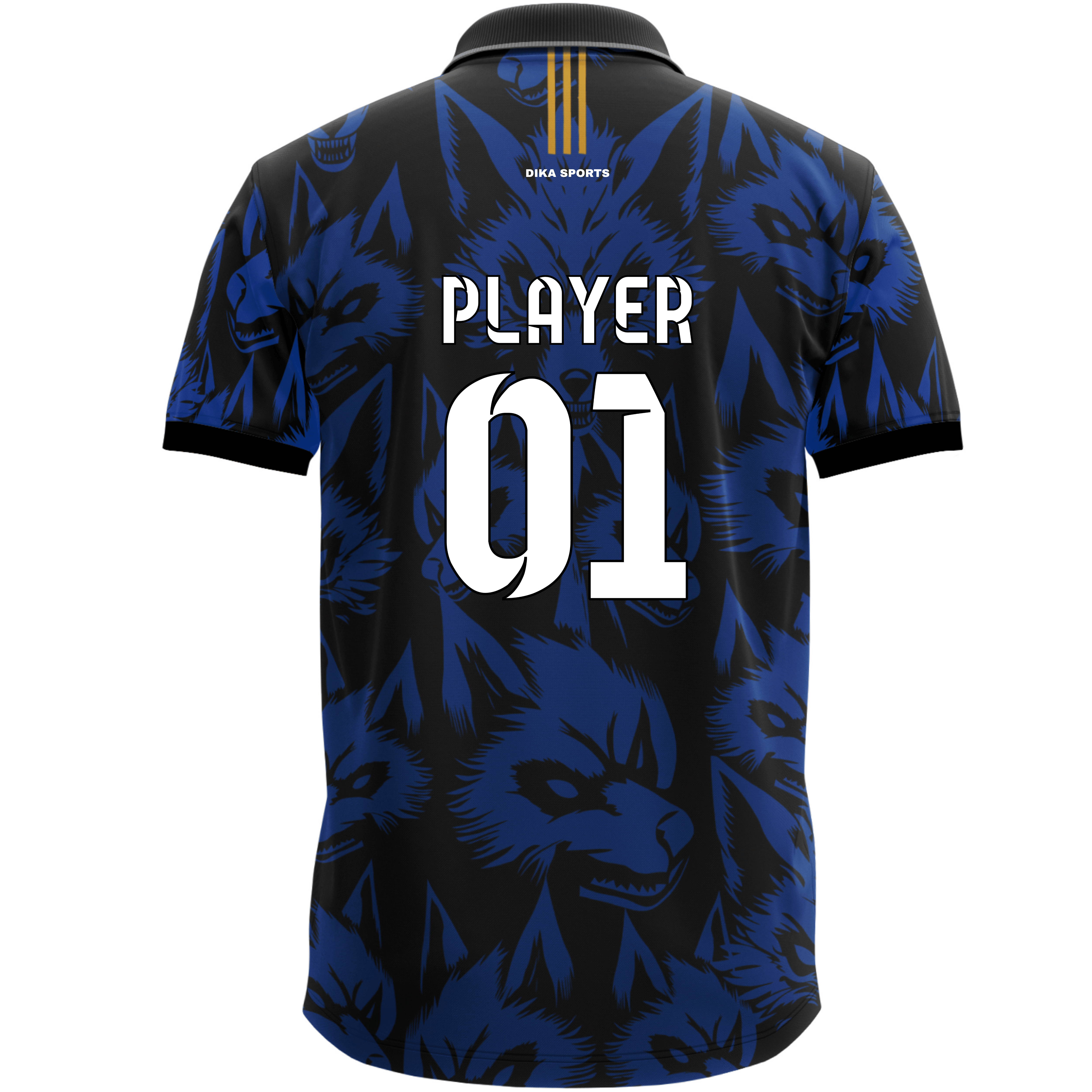 Dika Sports Sports Polo T-Shirt for Men | Personalized Cricket Jersey with Logo