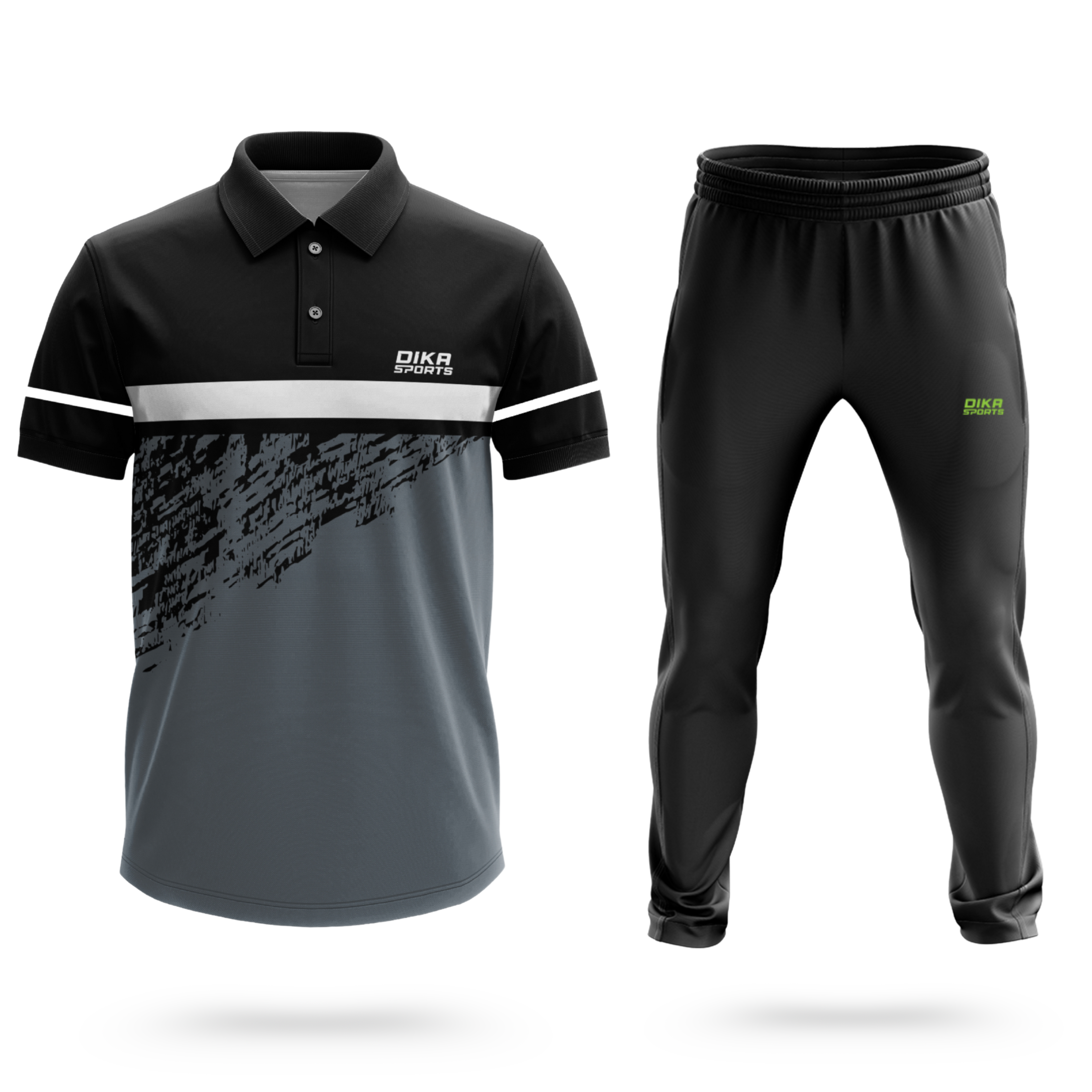 Dika Sports Customized jersey online Cricket t-shirt for adults cricket jersey for boys of 12-14sportswear men sports track pant - Pack of 2