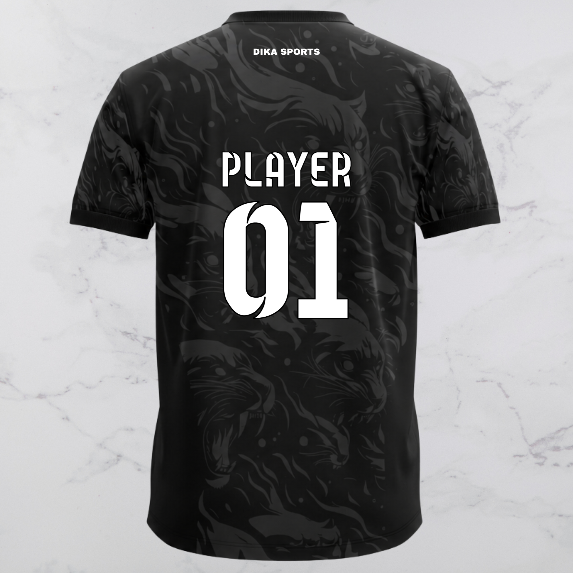 DIKA SPORTS Custom Round Neck Cricket T-Shirt | Personalized Cricket T-Shirt with Name | Breathable Quick-Dry Jersey