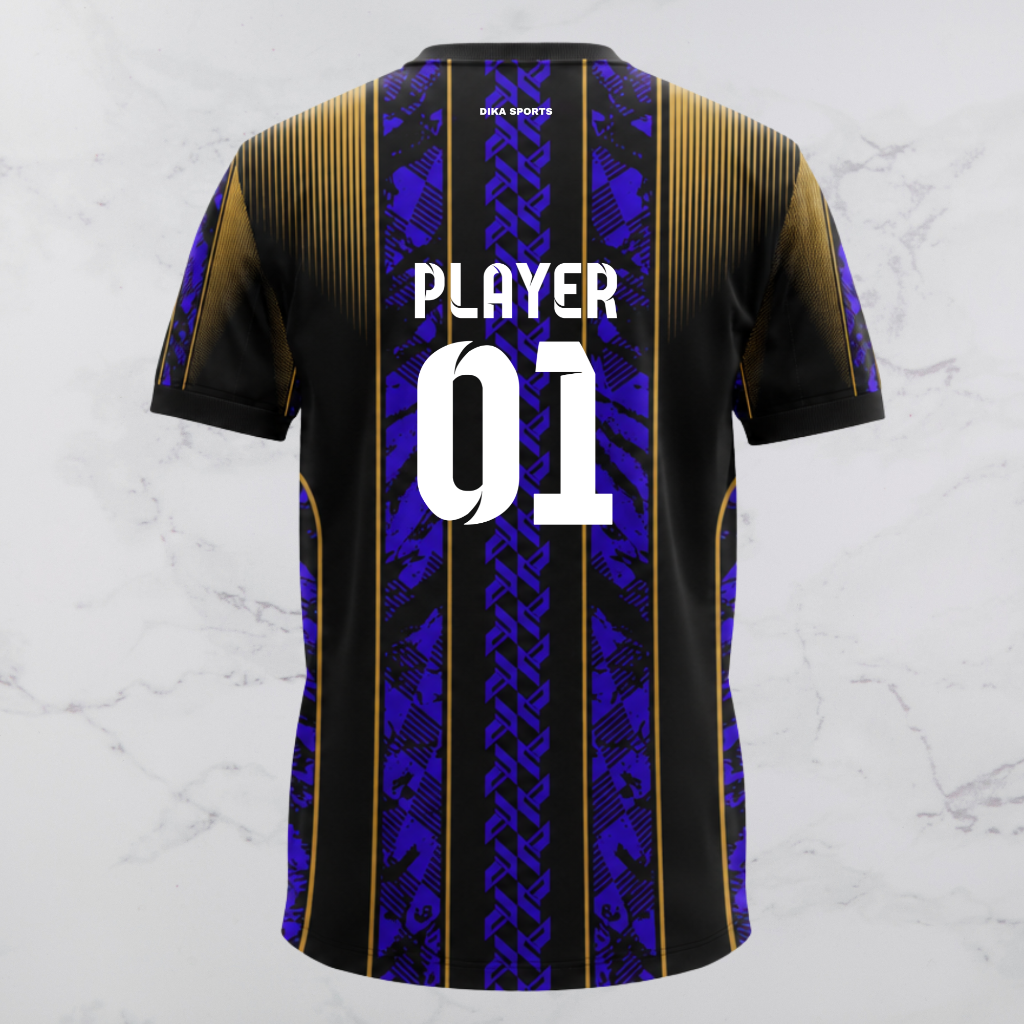 DIKA SPORTS Custom Round Neck Cricket Jersey with Name & Logo | Personalized Team Cricket T-Shirt for Men, Kids & Fans