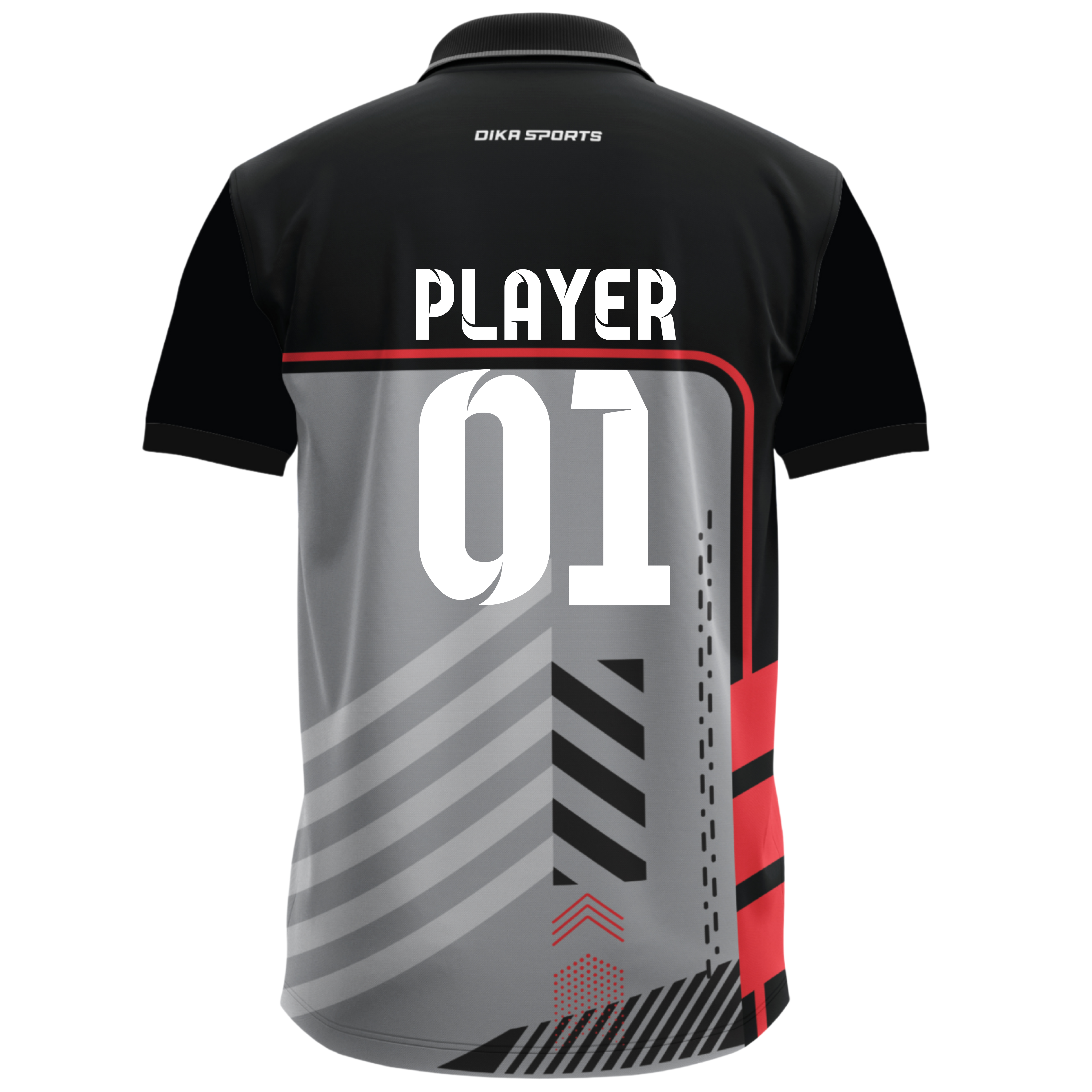 Dika Sports Personalized sports uniform Cricket t-shirt bulk jersey tshirt for men printed shirts for men full sleeves breathable trackpant - Pack of 2