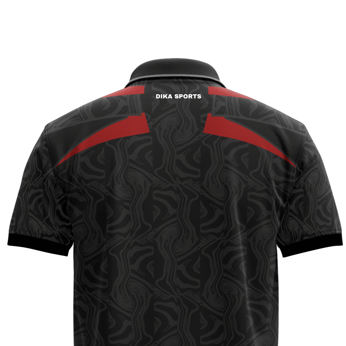 DIKA SPORTS Stylish Cricket Jersey for Men – Printed Collar Neck Polo Sportswear