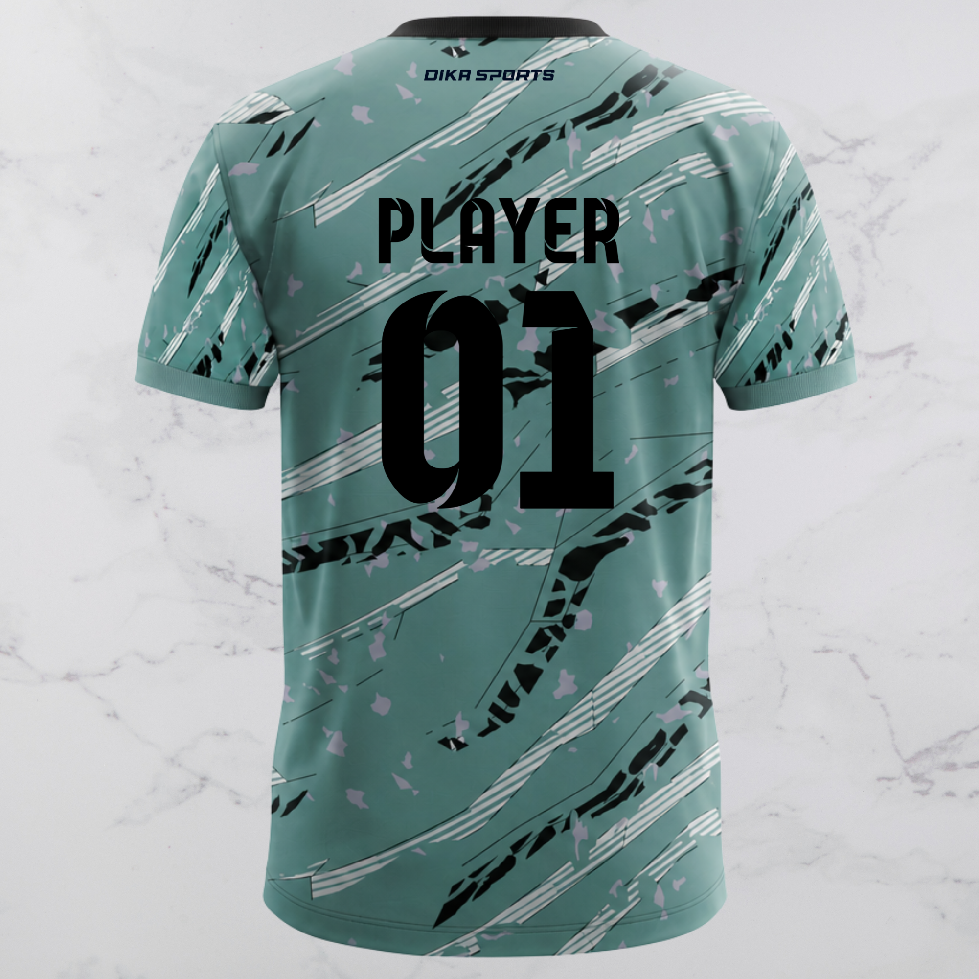 DIKA SPORTS Round Neck Custom Cricket Jersey with Name | Personalized Team Cricket Jersey for Men, Kids & Adults | Breathable Quick-Dry Sports T-Shirt
