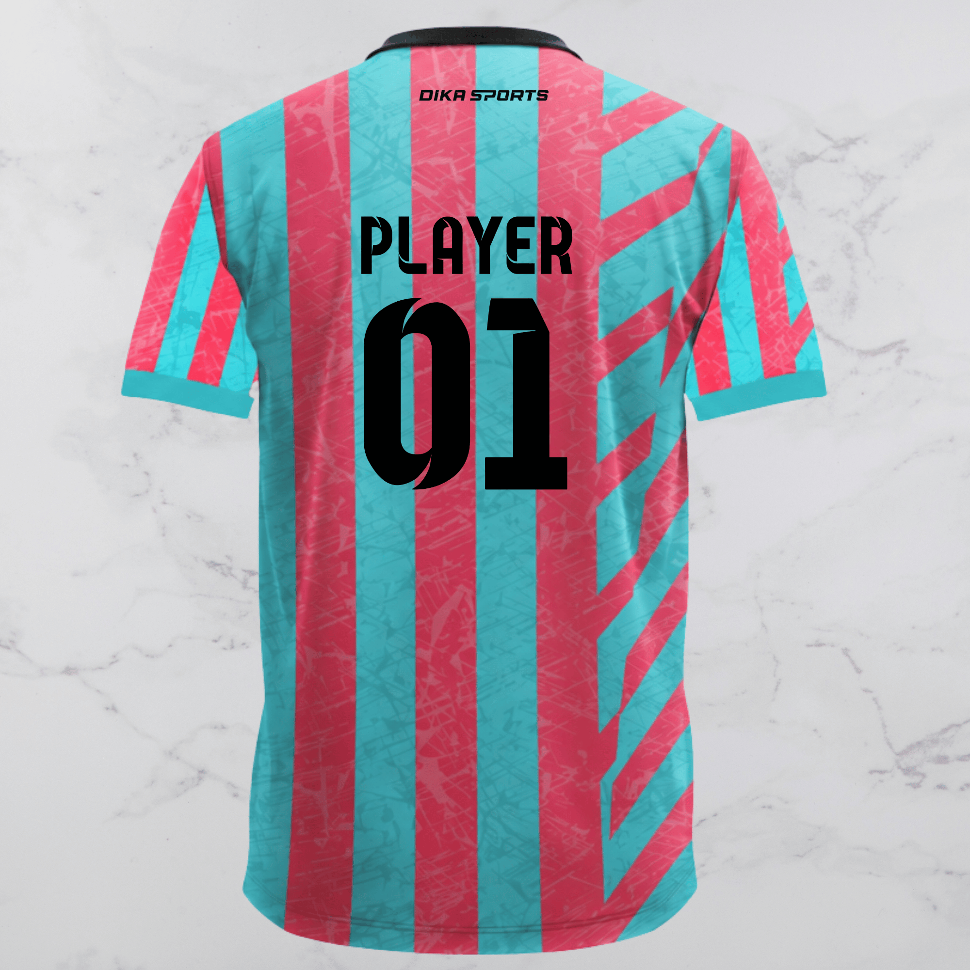 Dika Sports Round Neck Custom Cricket Jersey for Men & Kids with Name, Number and Team Logo | Breathable Quick Dry Jersey