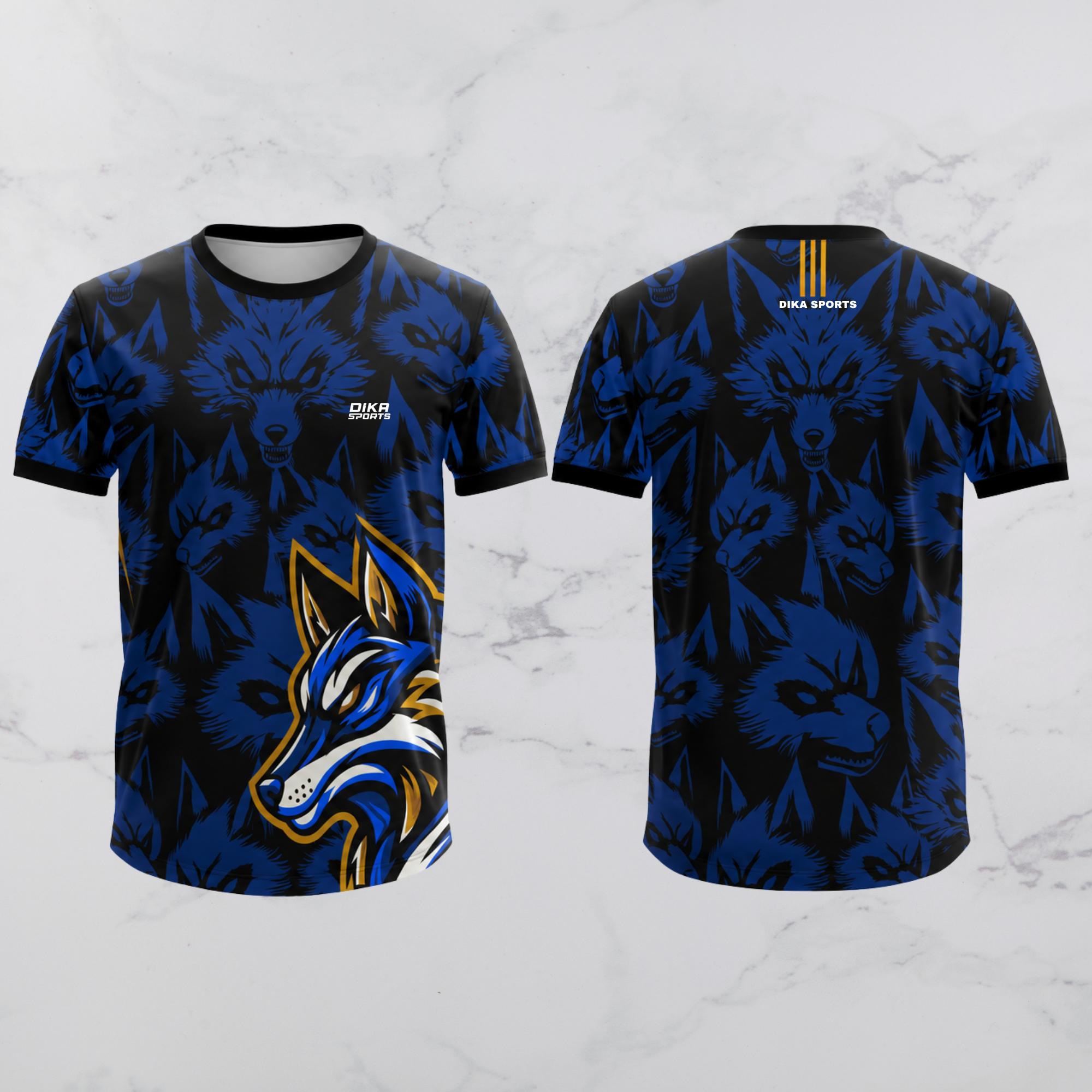 Dika Sports Round Neck Cricket Jersey Breathable Practice T-Shirt for Men with UV Protection