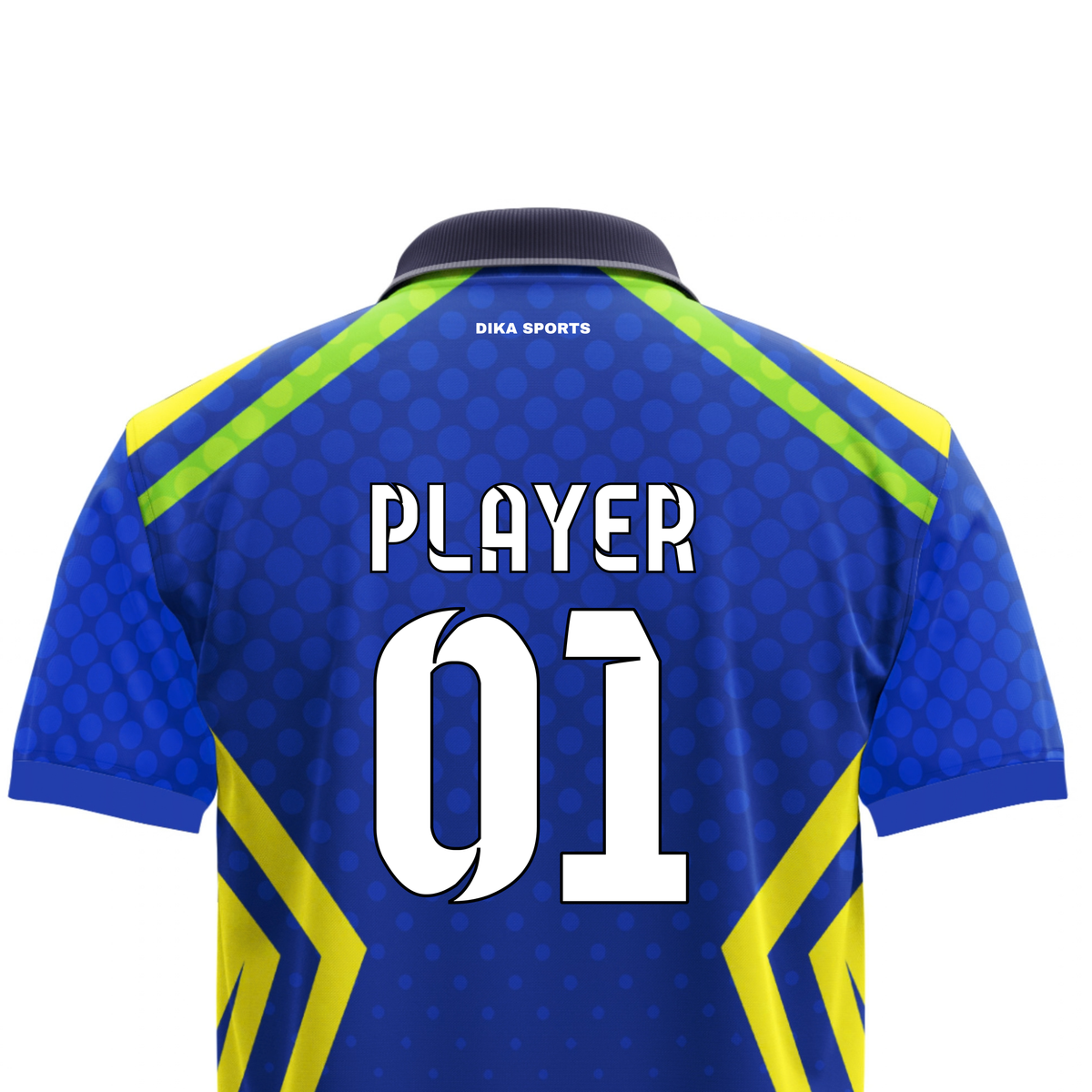 Dika Sports Custom Cricket T-Shirt for Adults | Collar Neck Cricket Jersey | Cricket Jersey with Name | Quick-Dry Breathable Sports Shirt