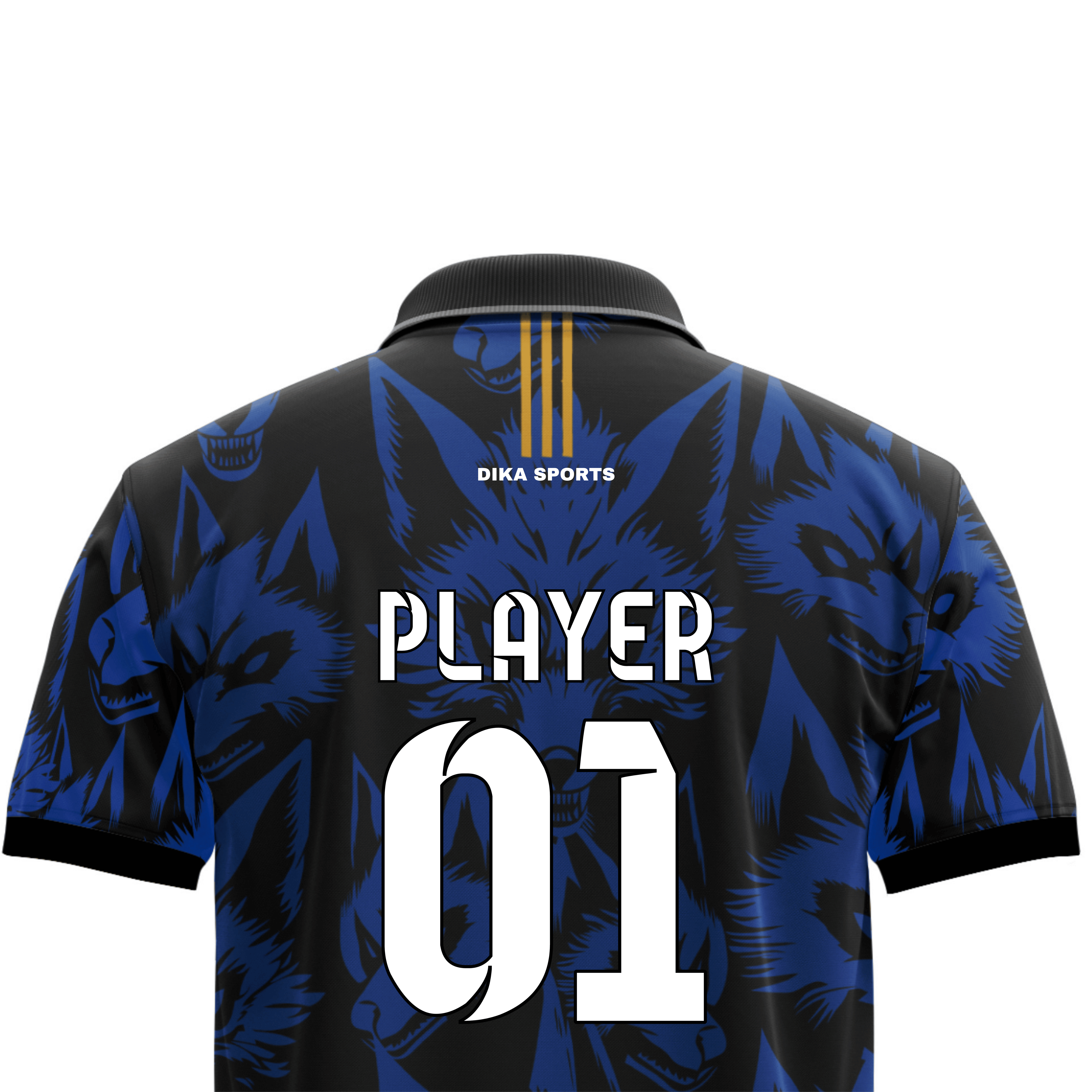 Dika Sports Sports Polo T-Shirt for Men | Personalized Cricket Jersey with Logo