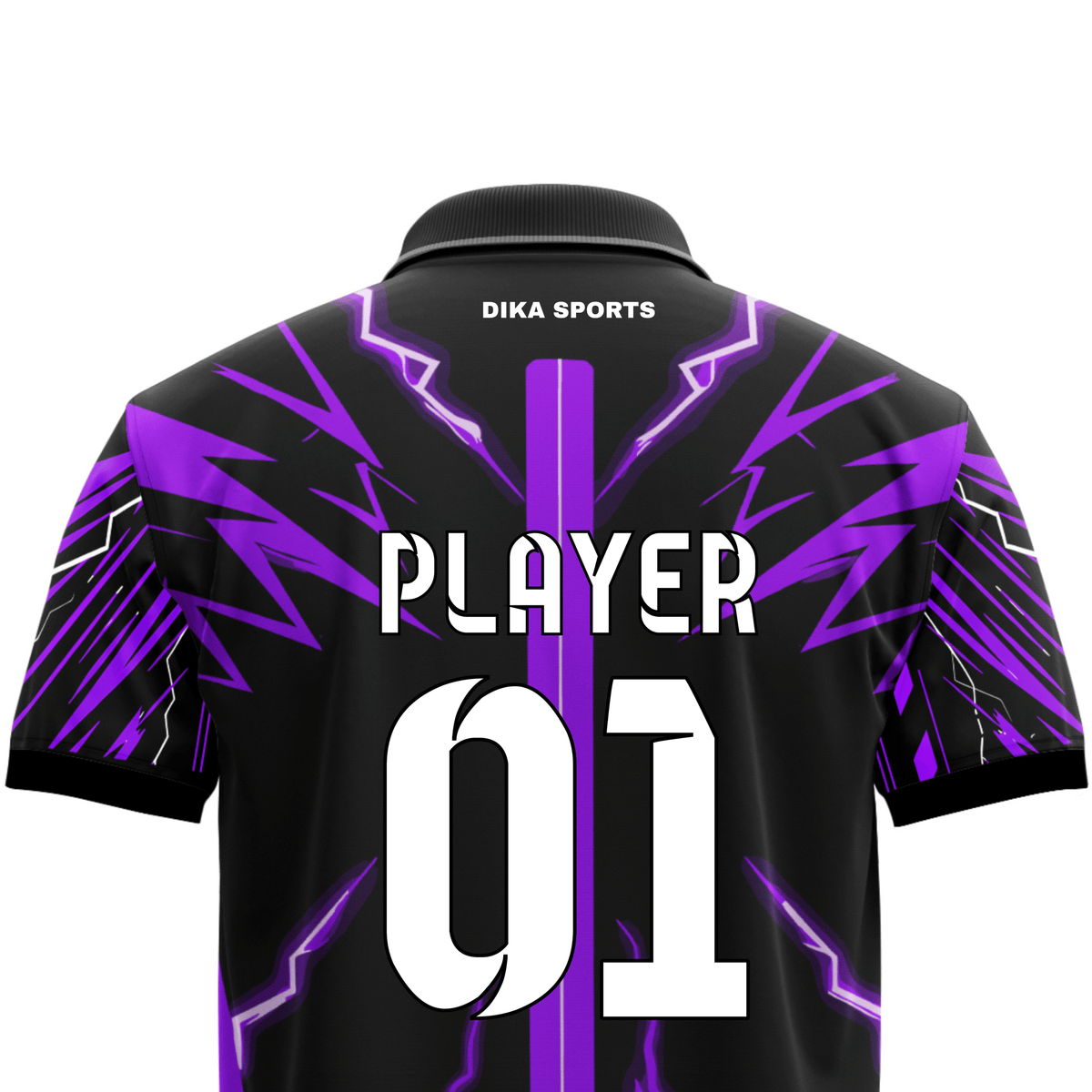 DIKA SPORTS Cricket Team Jersey with quick dry technology – Custom Polo Neck Design Dragon Solid Print