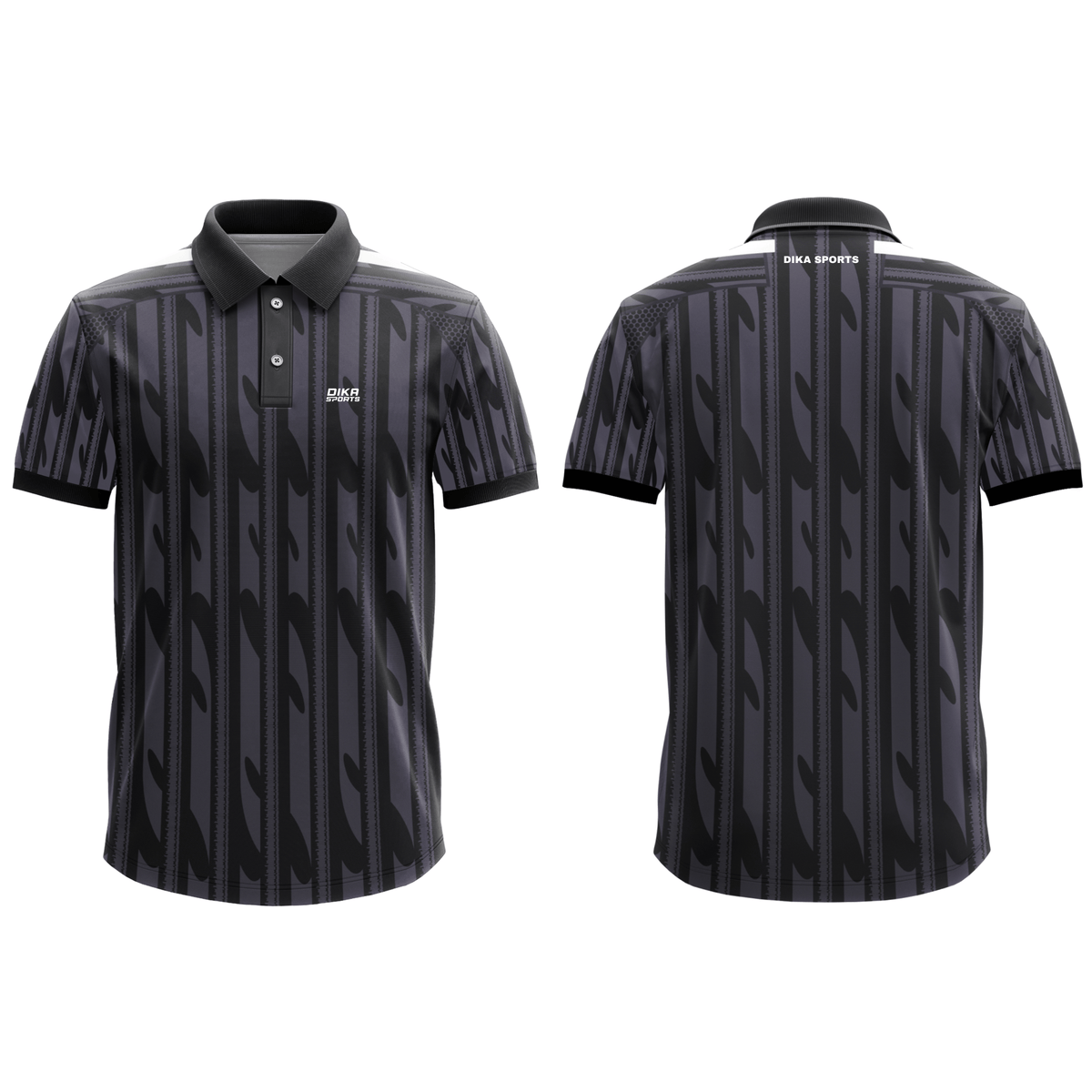 Men's Quick Dry Cricket Polo Vibrant Jersey – Moisture Wicking Collar Neck Activewear by DIKA SPORTS