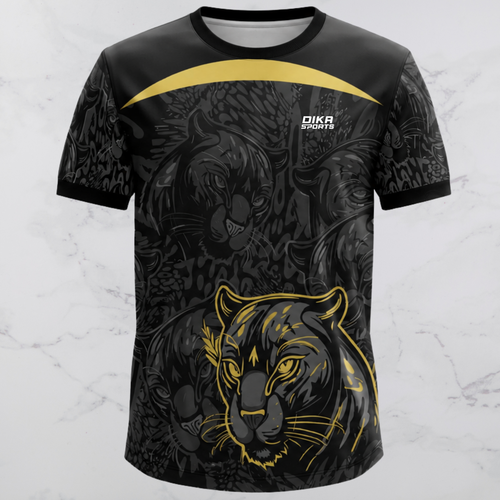 Dika Sports Cricket T-Shirt Short Sleeve Breathable Round Neck Sportswear for Men and women