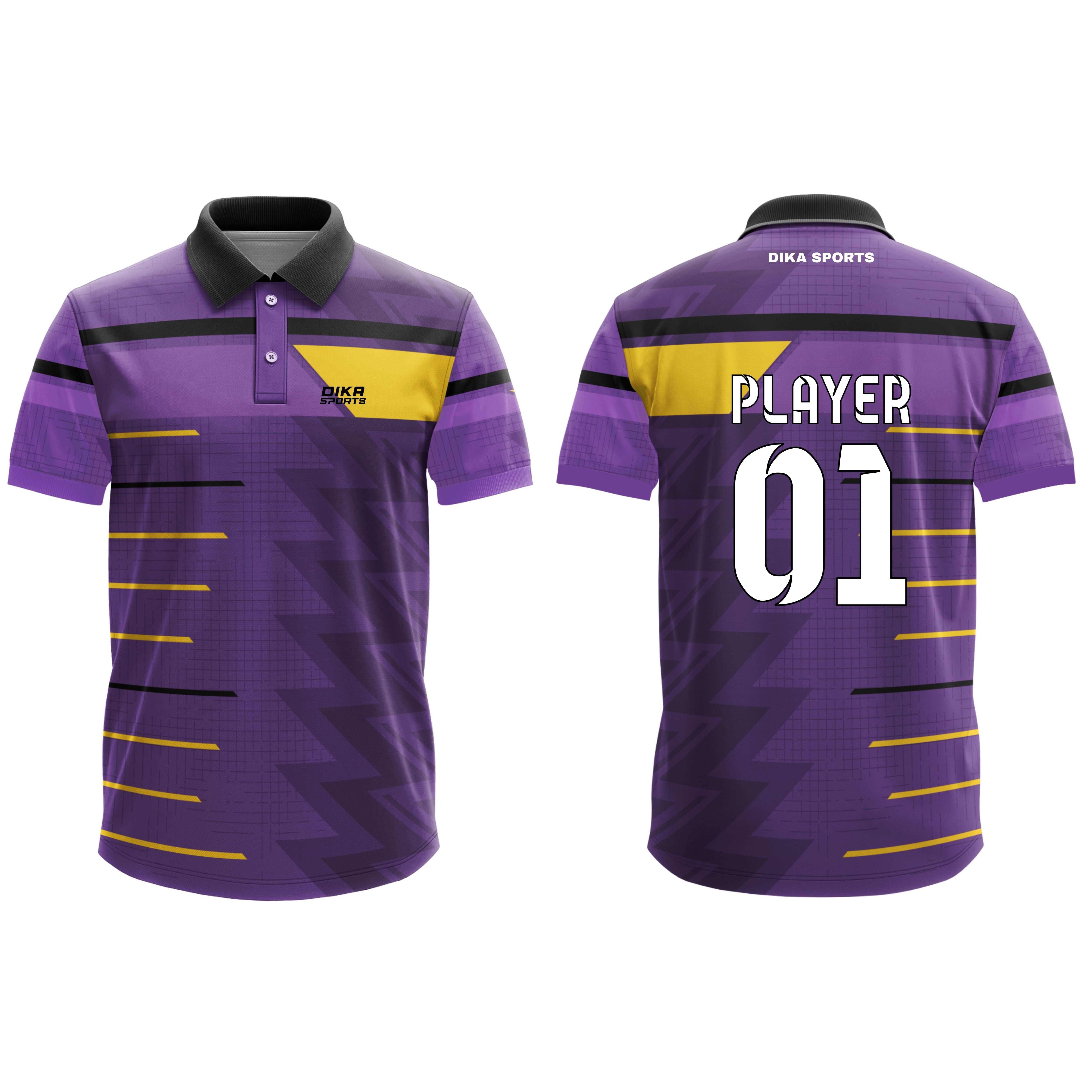 DIKA SPORTS Men’s Cricket Jersey Performance Fit Custom Design