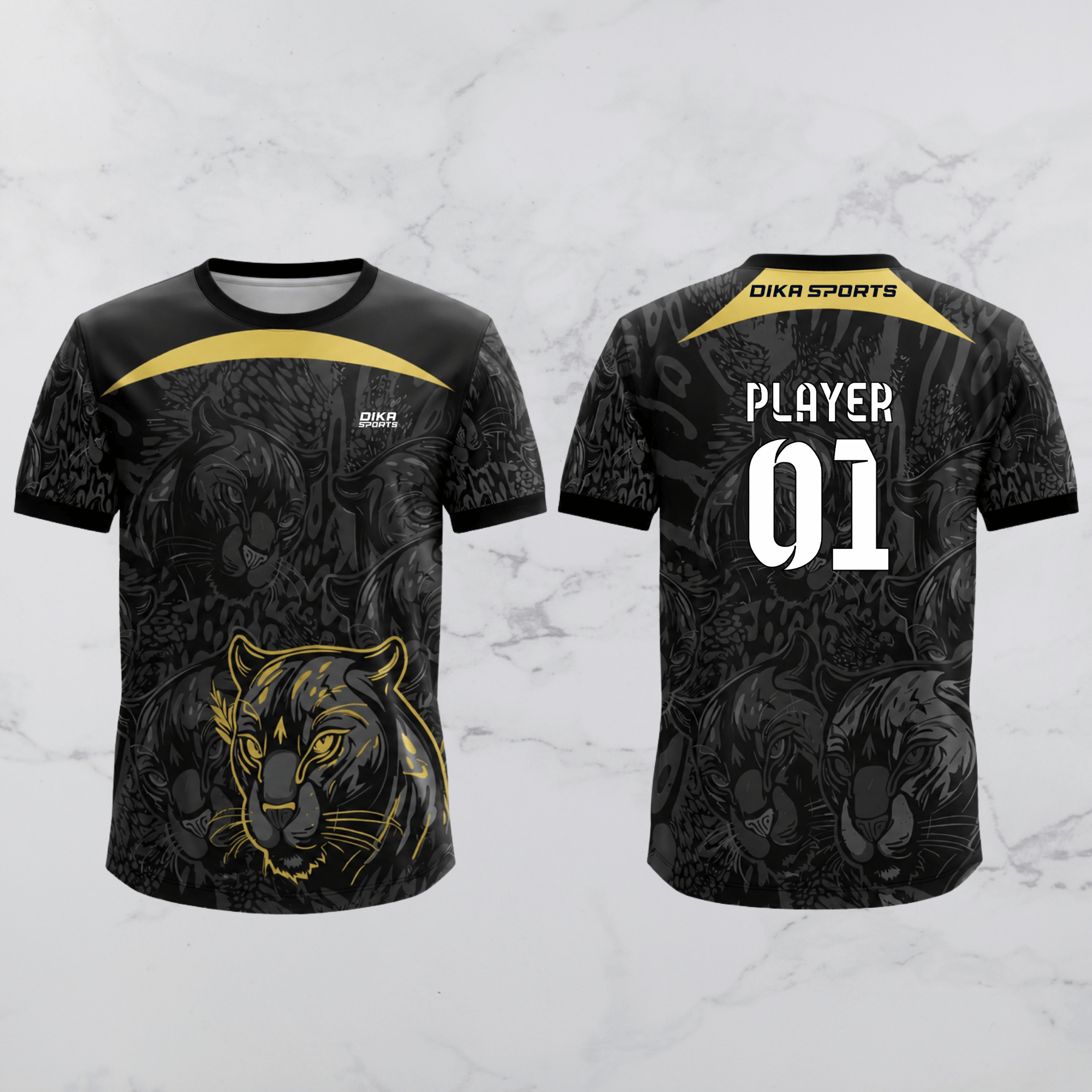 Dika Sports Custom Name Cricket Jersey | Breathable Round Neck Cricket Jersey