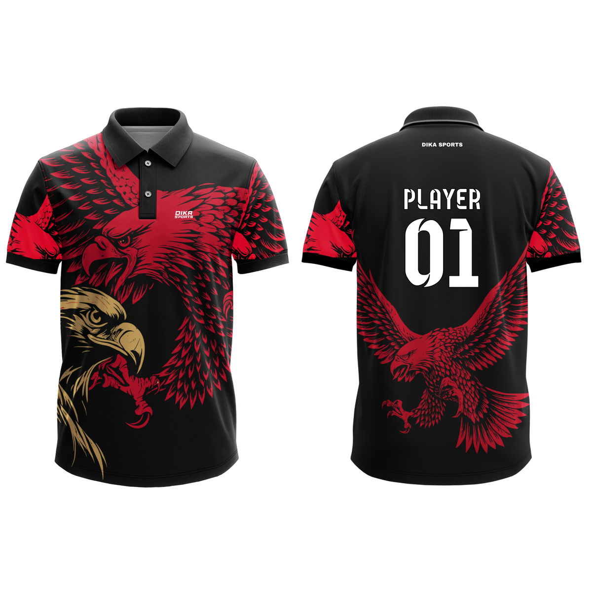 Dika Sports Cricket Jersey for Fans | Custom Name Number Jersey | Personalized Cricket Jersey with Logo for Men & Kids