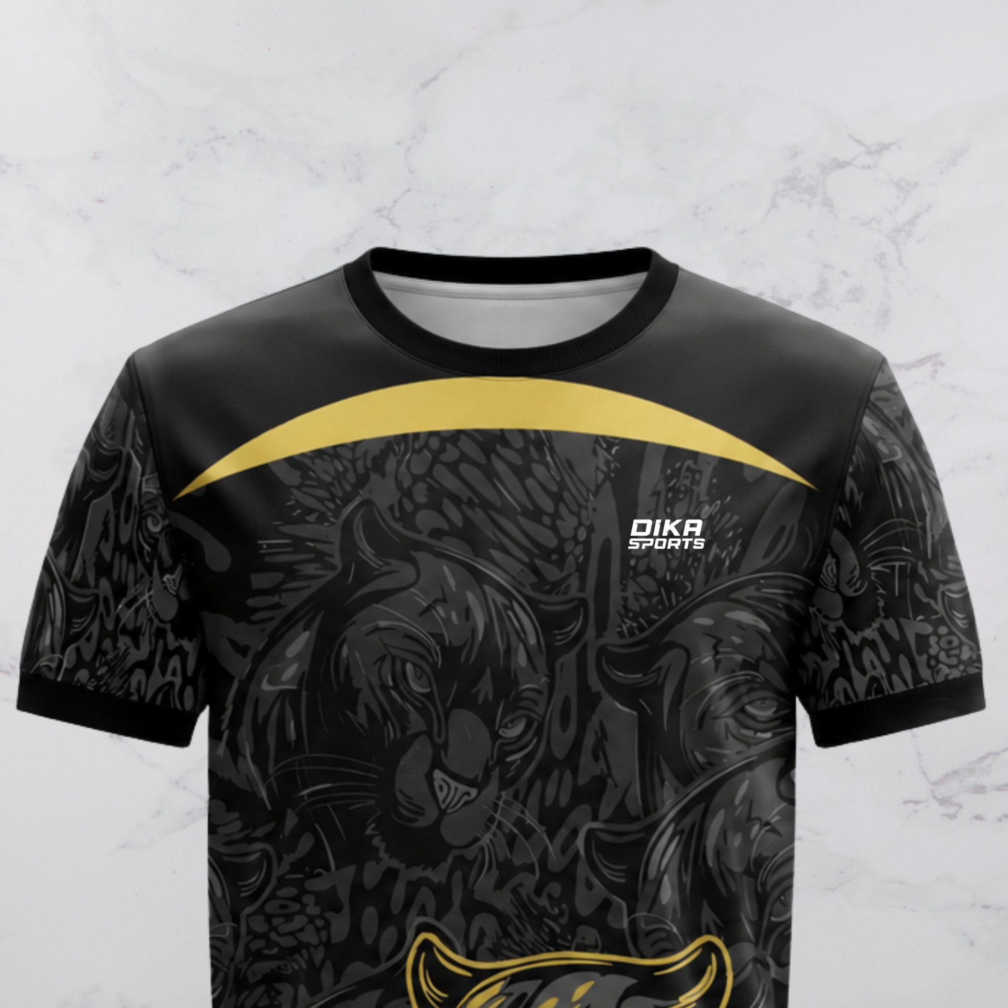 Dika Sports Cricket T-Shirt Short Sleeve Breathable Round Neck Sportswear for Men and women