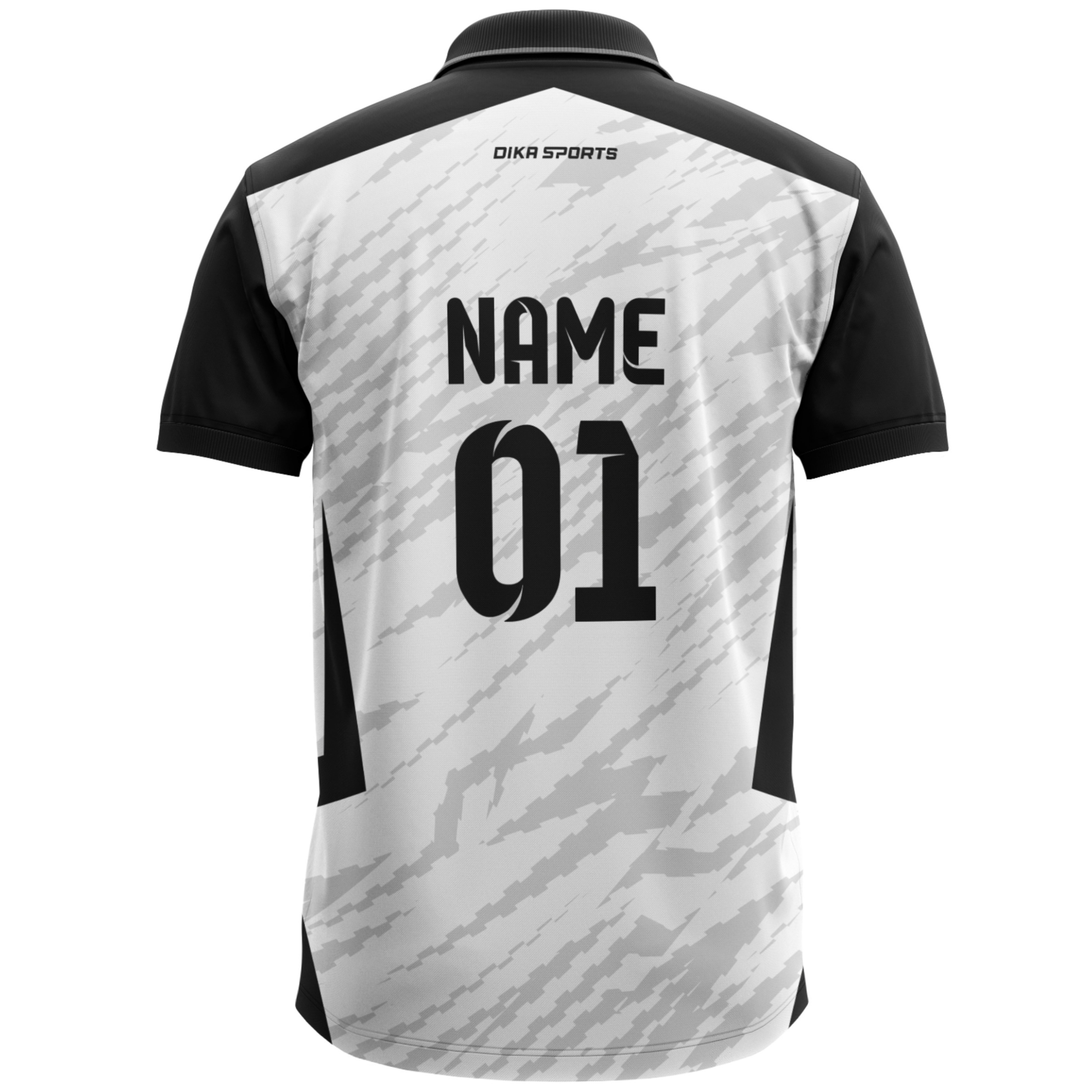 Customised Cricket Name Number Jersey Tshirt White