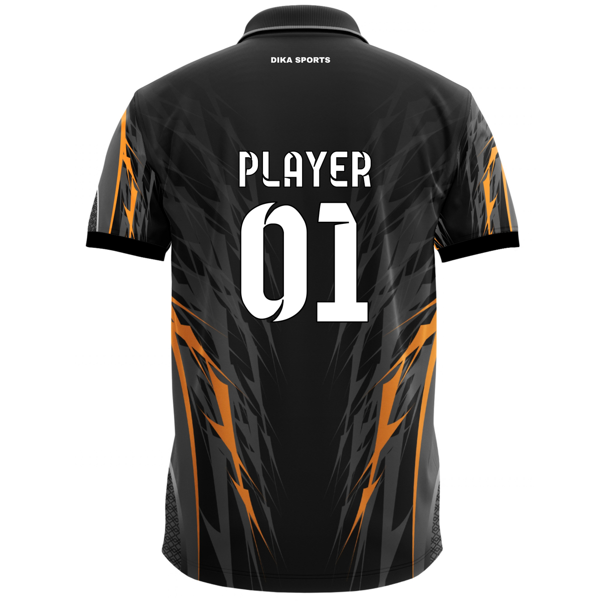 Dika Sports Personalized Sportswear | Cricket Jersey with Name | Custom Jersey Wholesale | Cricket T-Shirt Bulk | Collar Neck