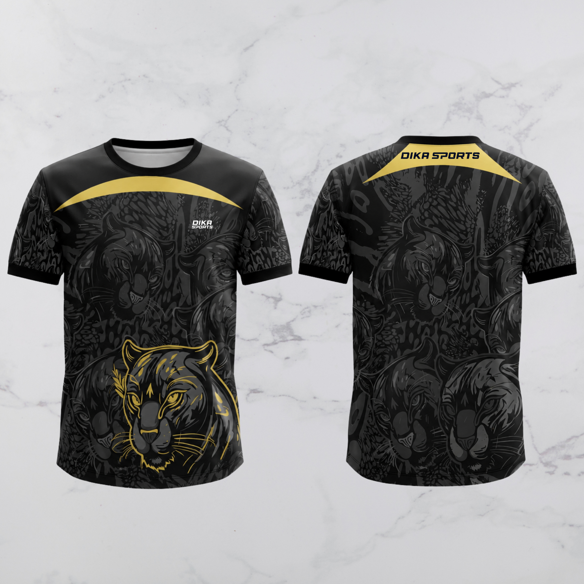 Dika Sports Cricket T-Shirt Short Sleeve Breathable Round Neck Sportswear for Men and women