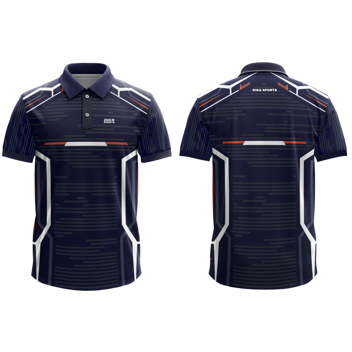 Dika Sports Sports Jersey for Men | Cricket T-Shirt for Practice | Collar T-Shirt | Moisture Wicking Quick Dry Technology