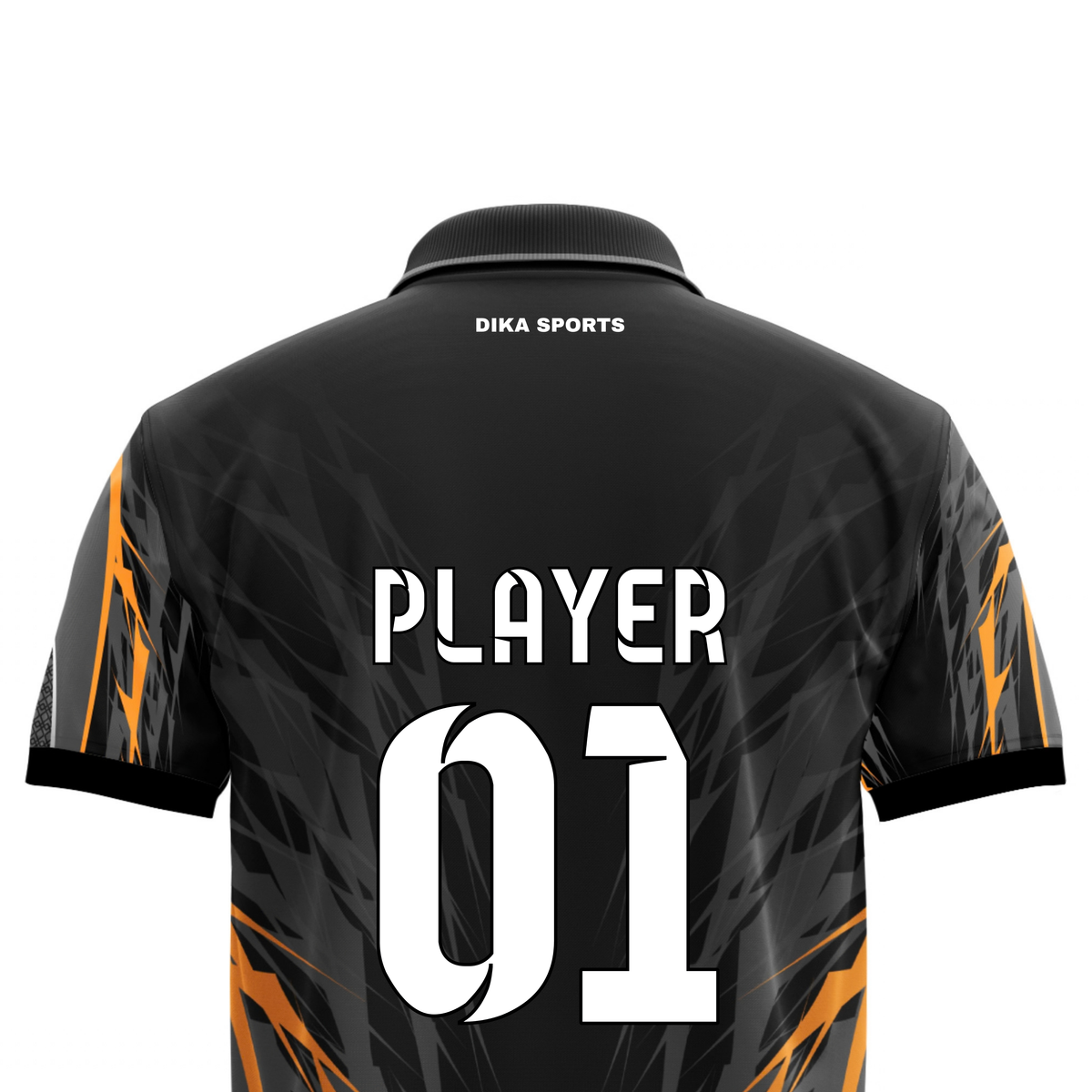 Dika Sports Personalized Sportswear | Cricket Jersey with Name | Custom Jersey Wholesale | Cricket T-Shirt Bulk | Collar Neck