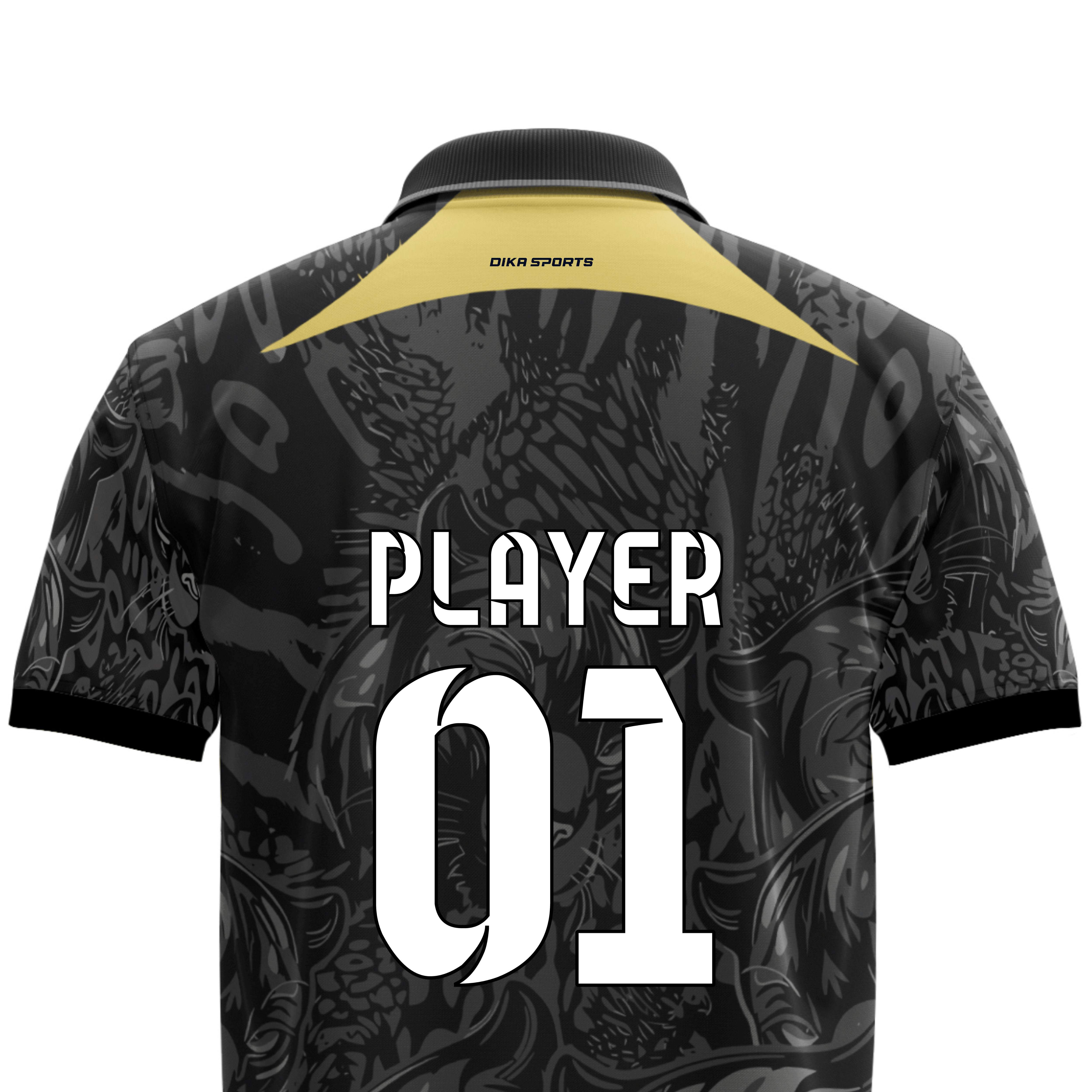 Dika Sports Custom Cricket Jersey | Moisture Wicking Cricket T-Shirt with Name